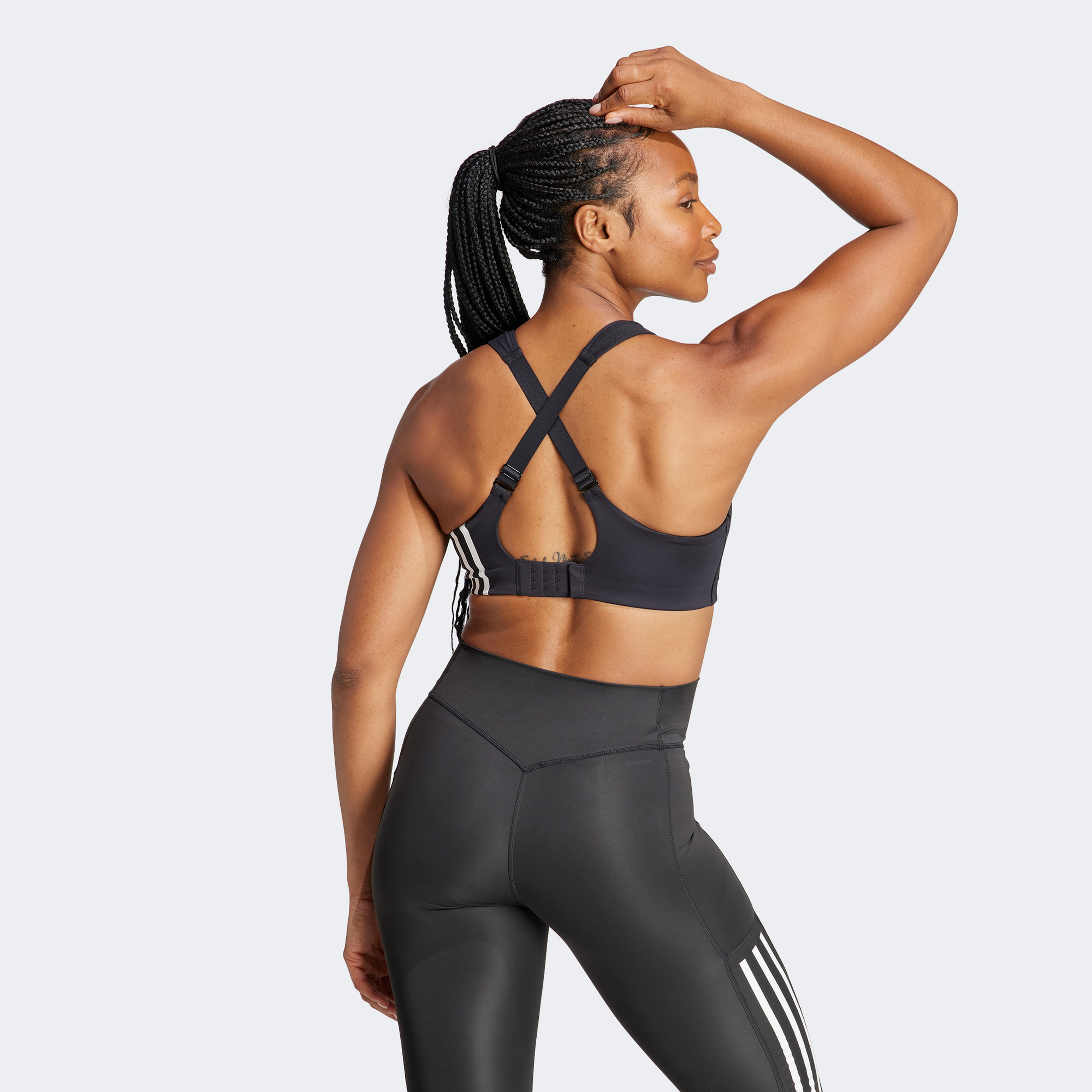 adidas TLRD Impact Training High-Support Kadın Siyah Bra