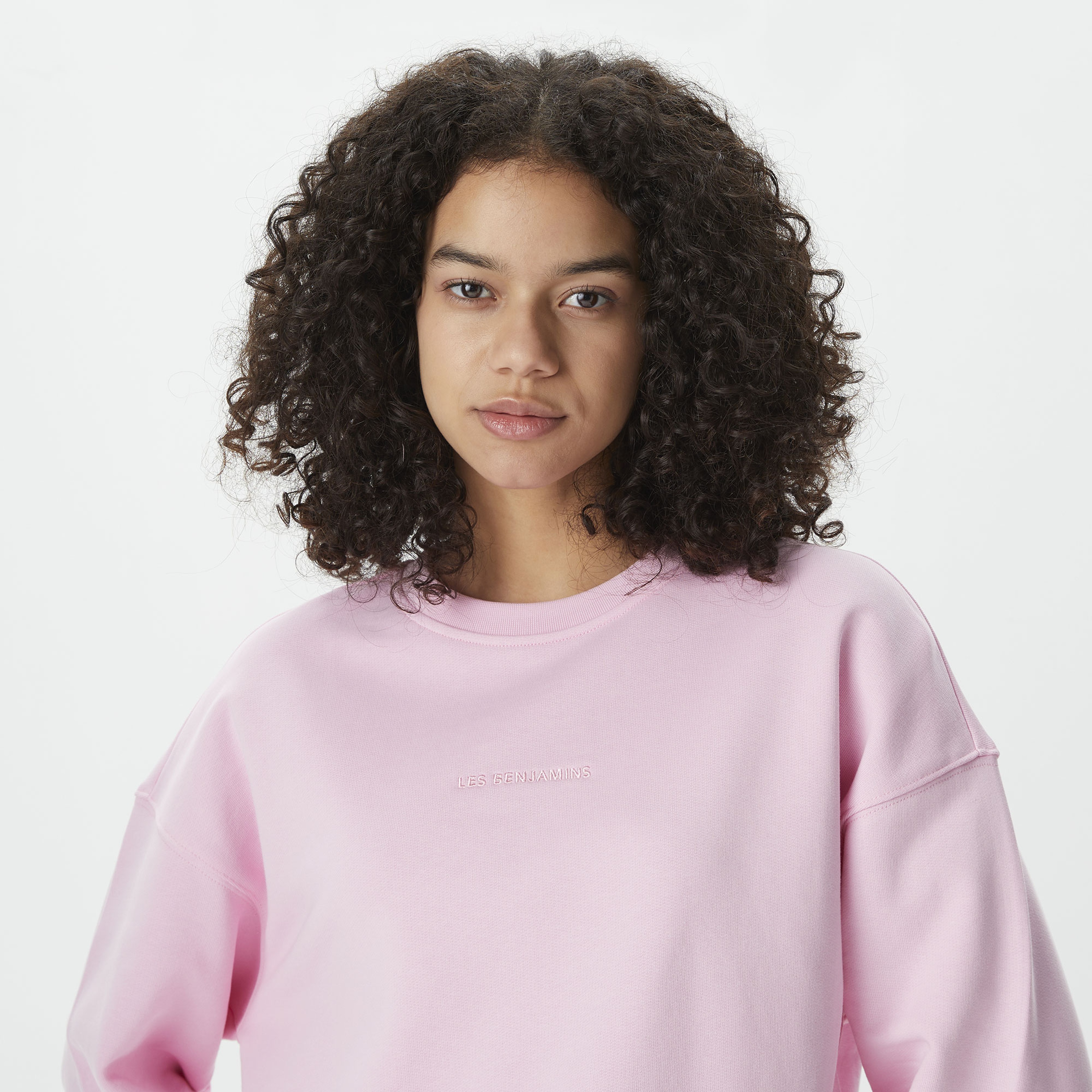 Les Benjamins 305 Kadın Pembe Sweatshirt