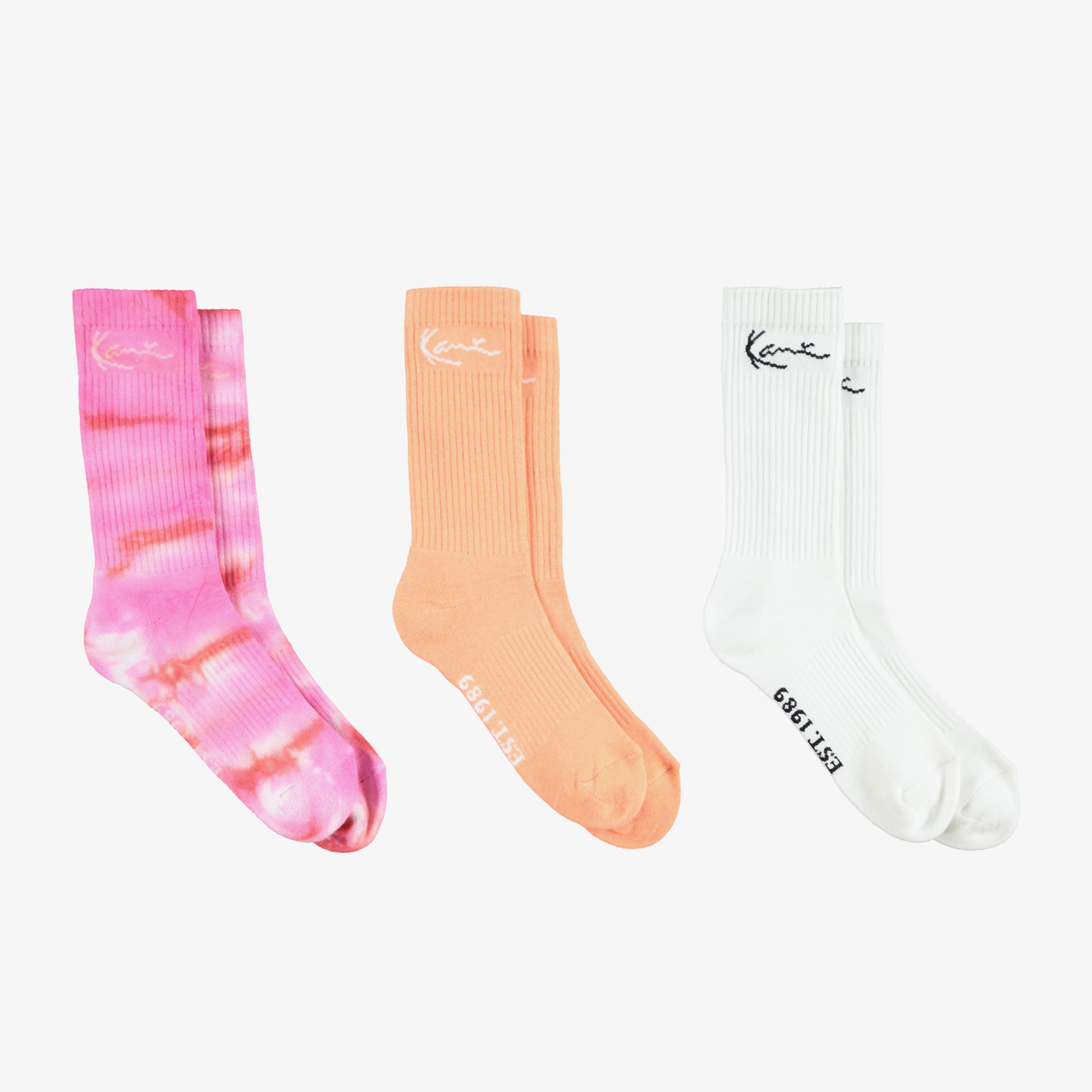Karl Kani Signature 3'lü Erkek Renkli Çorap