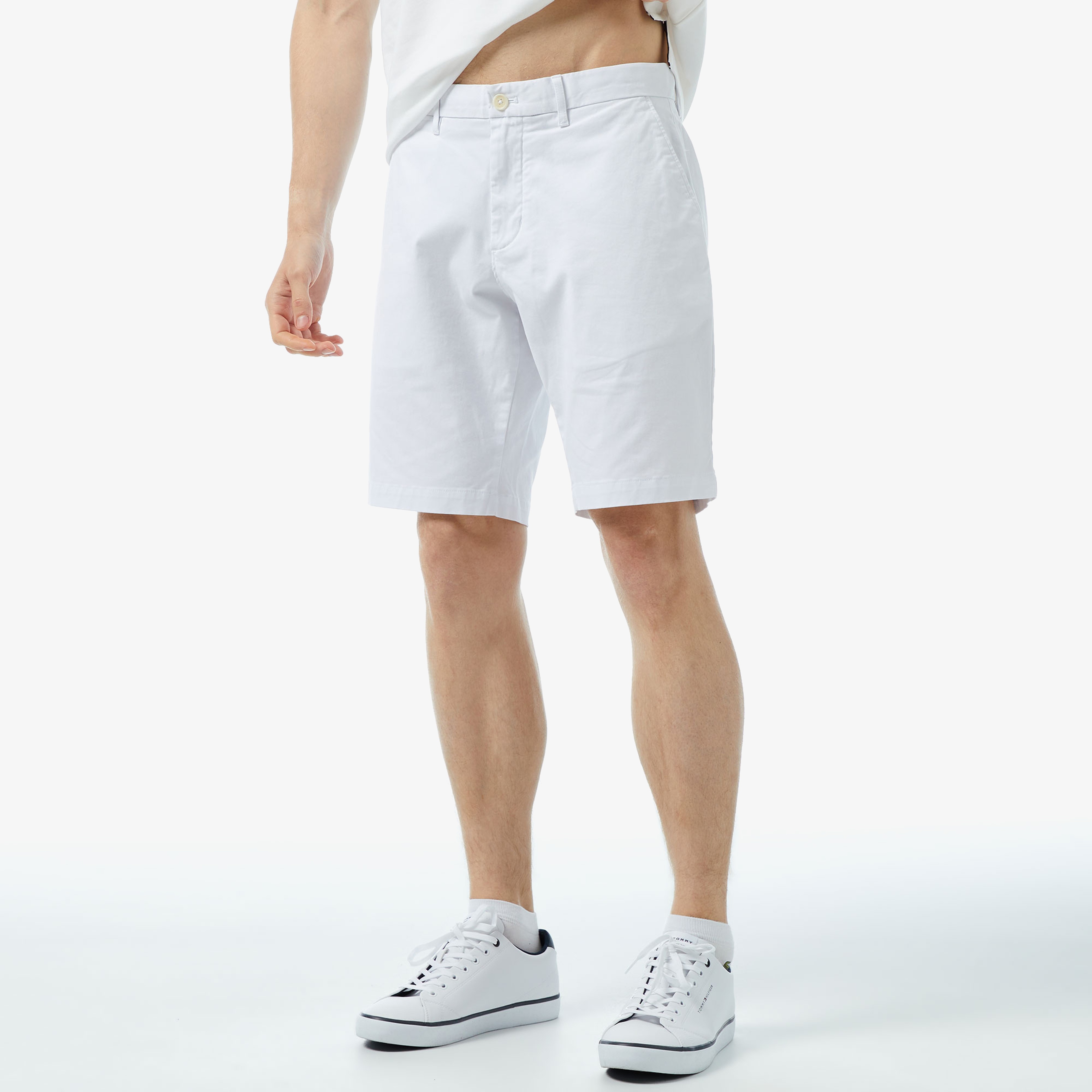 Tommy Hilfiger Erkek Beyaz Şort