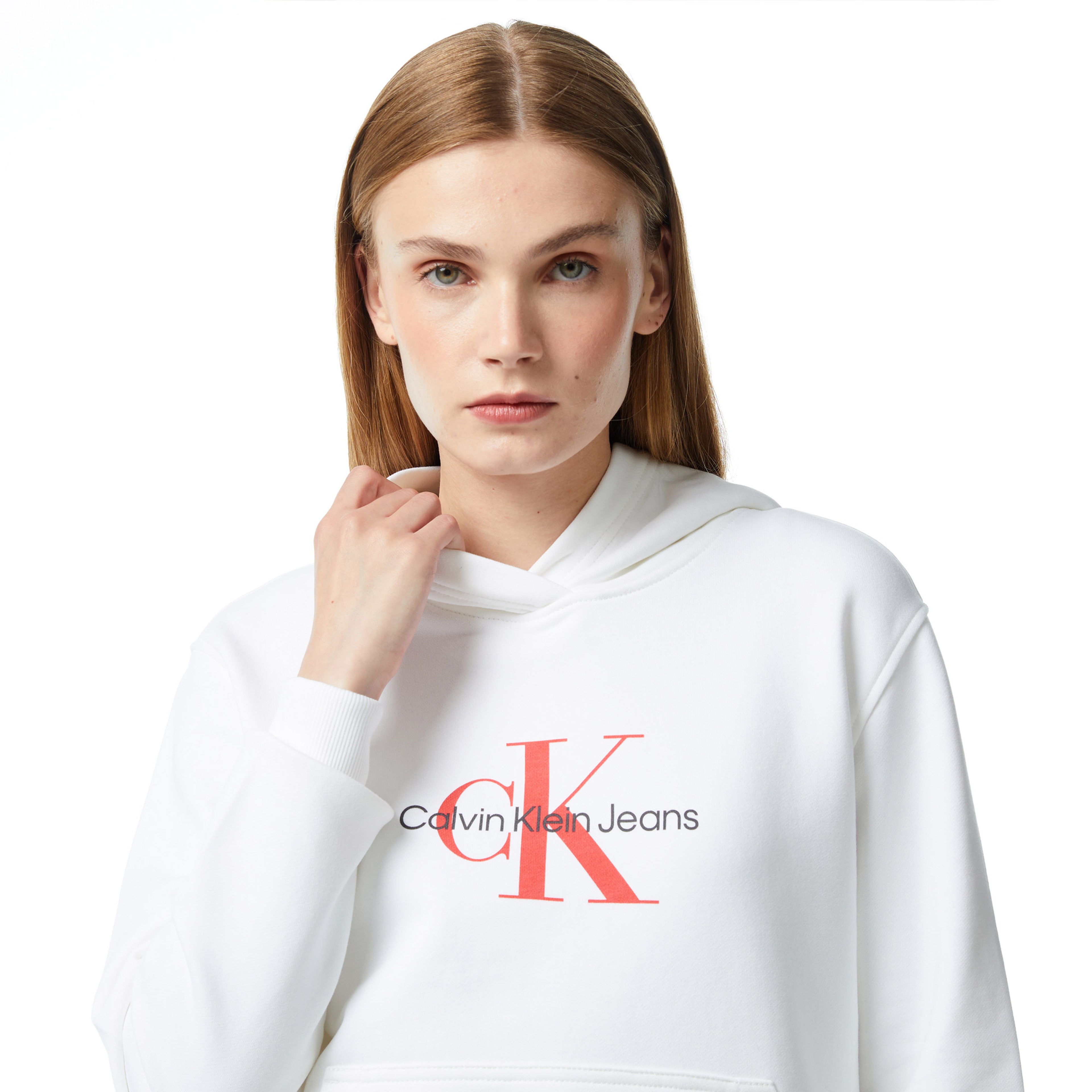 Calvin Klein Kadın Beyaz Sweatshirt