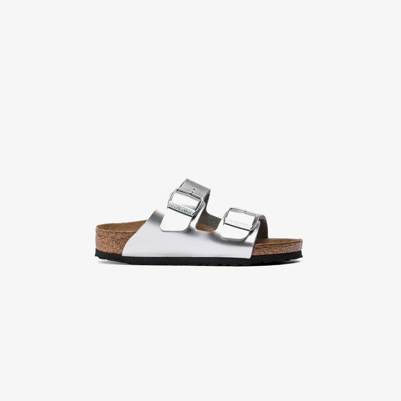Birkenstock Arizona Bf Electric Metallic Çocuk Gri Terlik