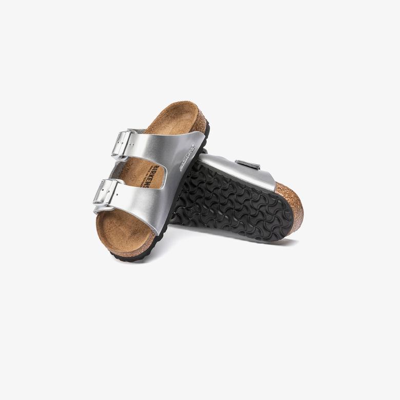 Birkenstock Arizona Bf Electric Metallic Çocuk Gri Terlik