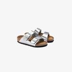 Birkenstock Arizona Bf Electric Metallic Çocuk Gri Terlik