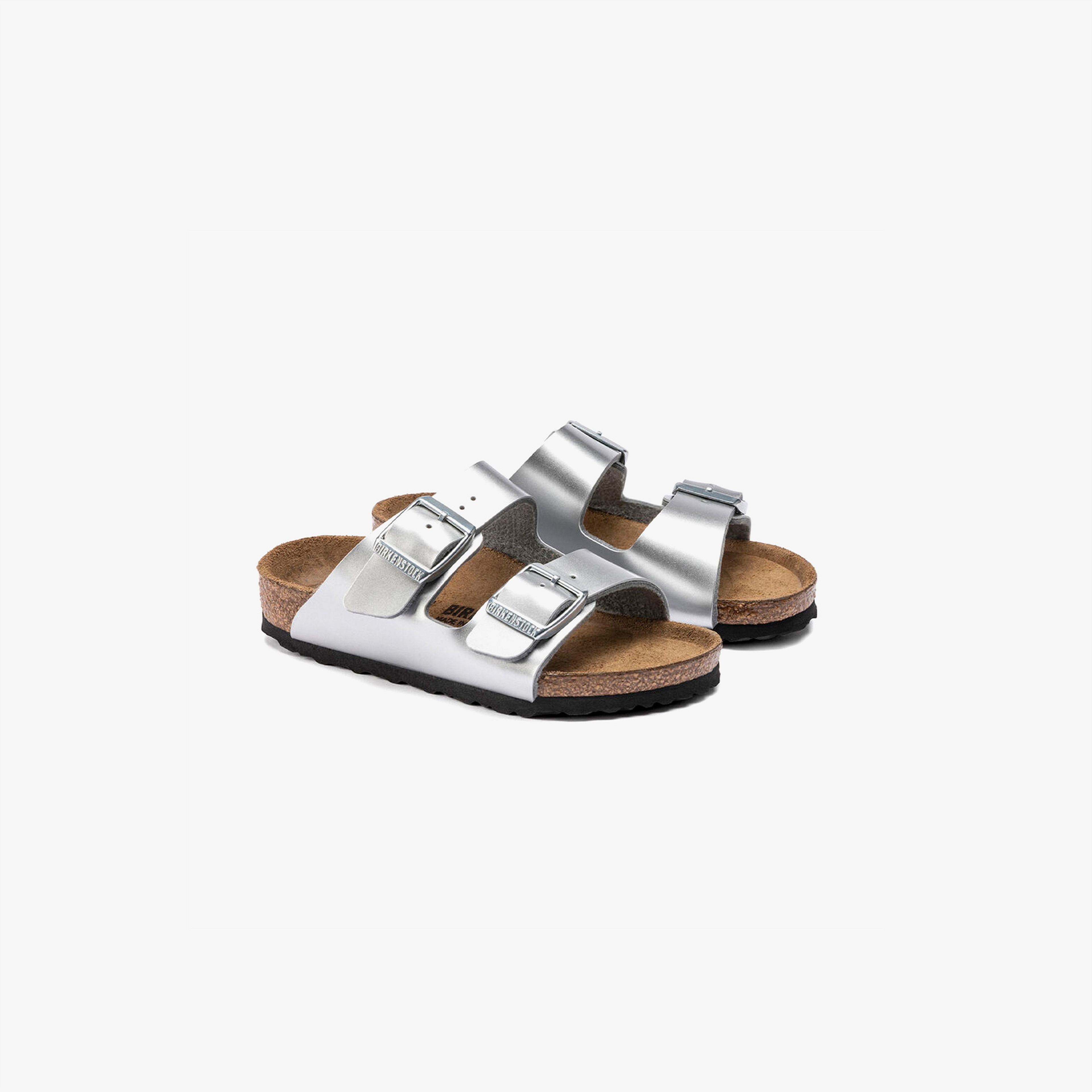 Birkenstock Arizona Bf Electric Metallic Çocuk Gri Terlik