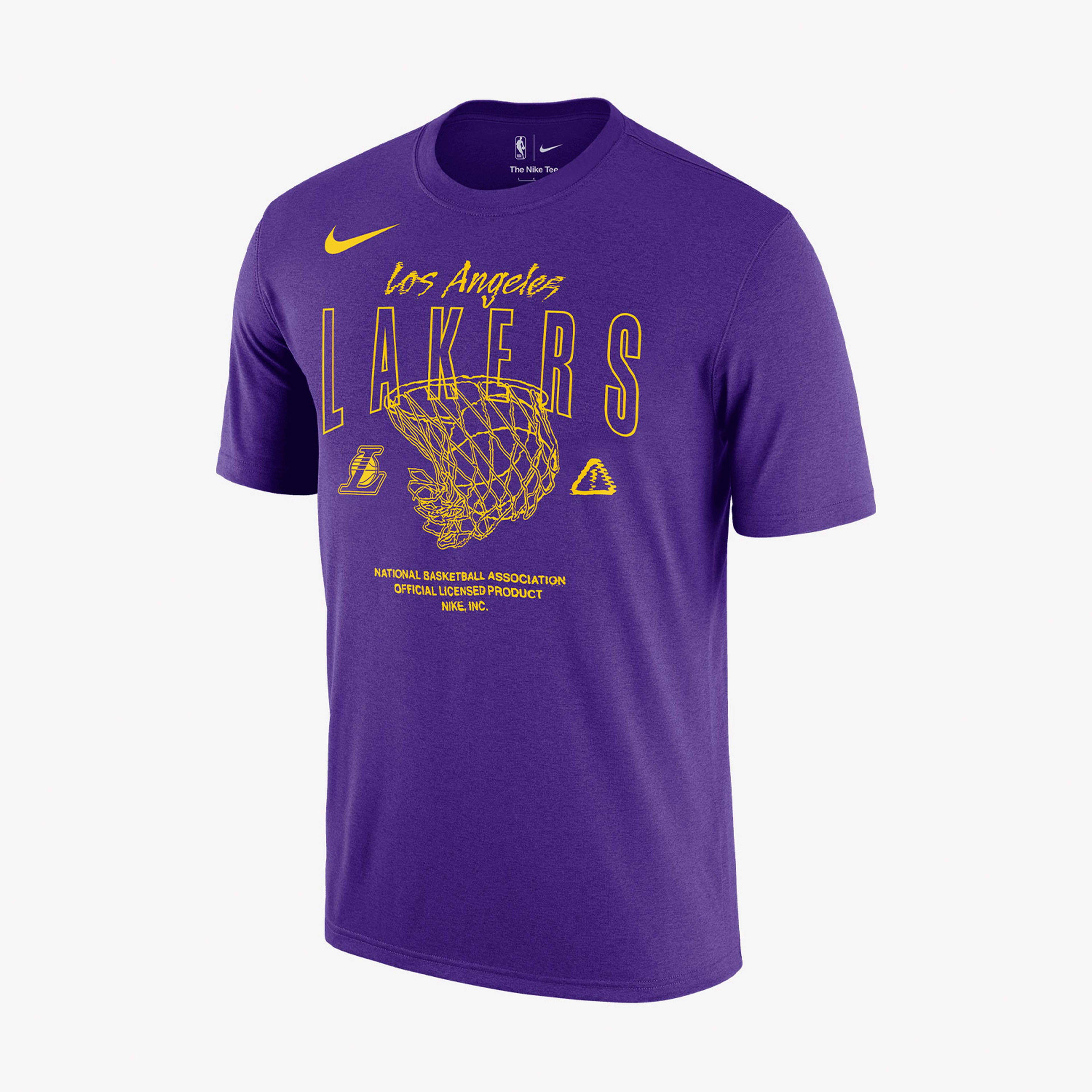 Nike Los Angeles Lakers Courtside Max90 Erkek Mor T-Shirt