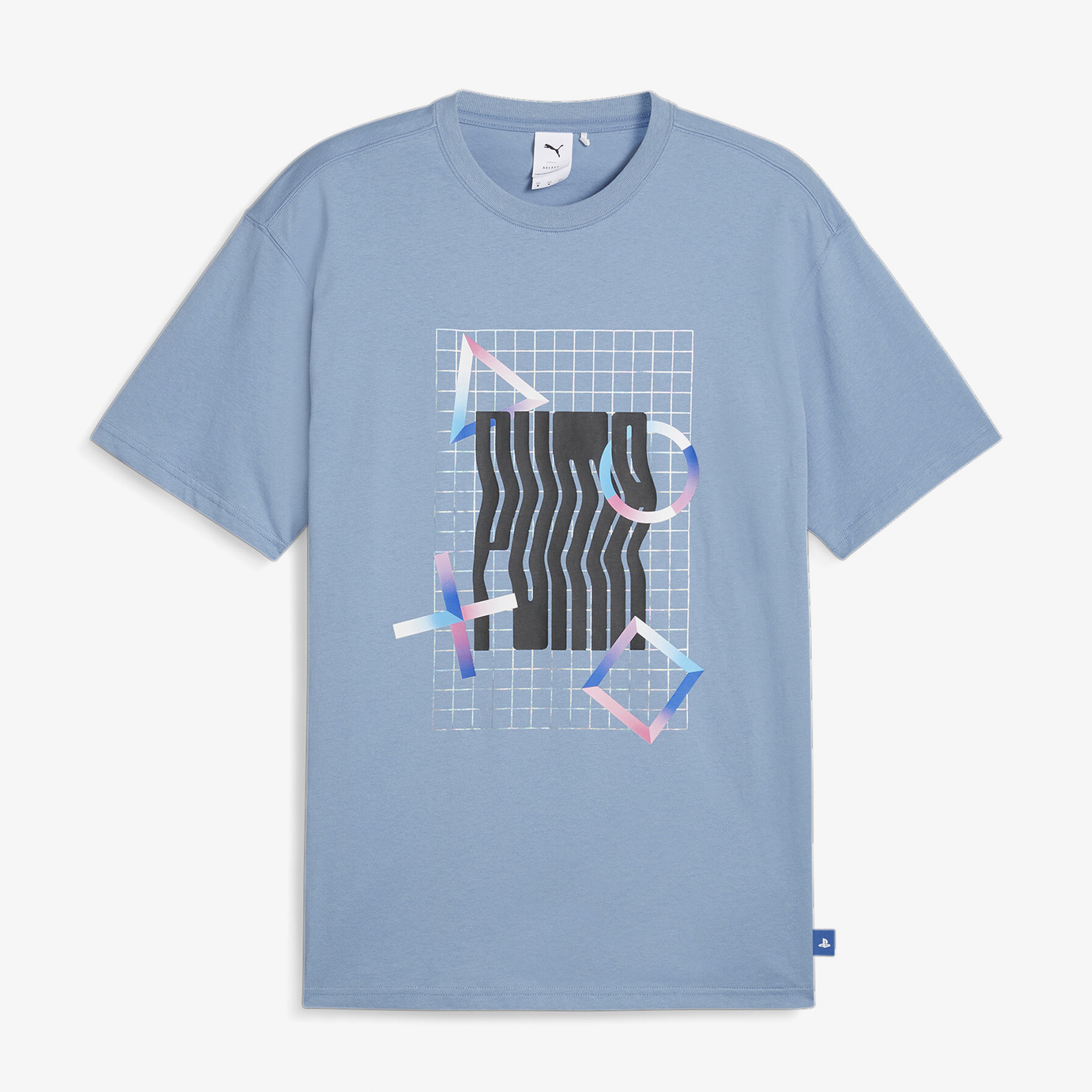 Puma X Playstation Erkek Mavi T-Shirt