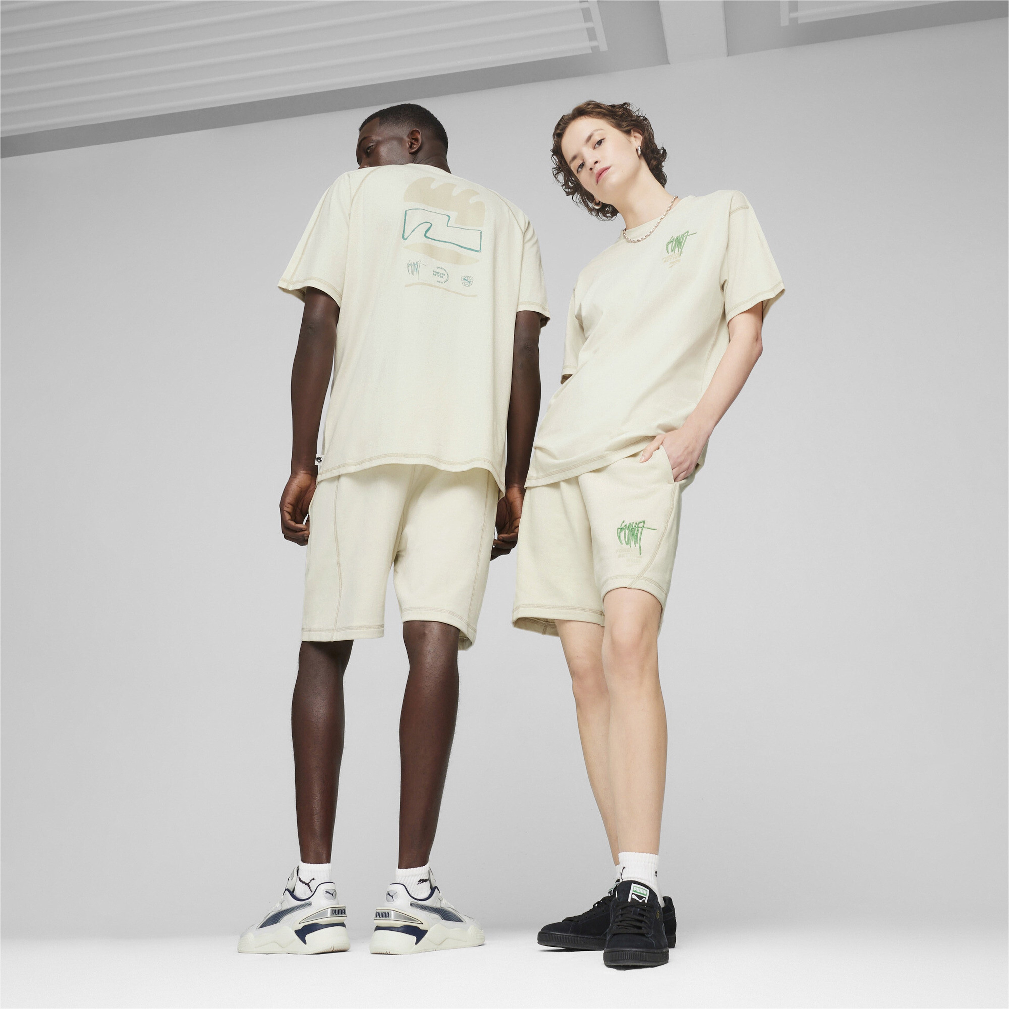 Puma Re:Collection Erkek Krem T-Shirt