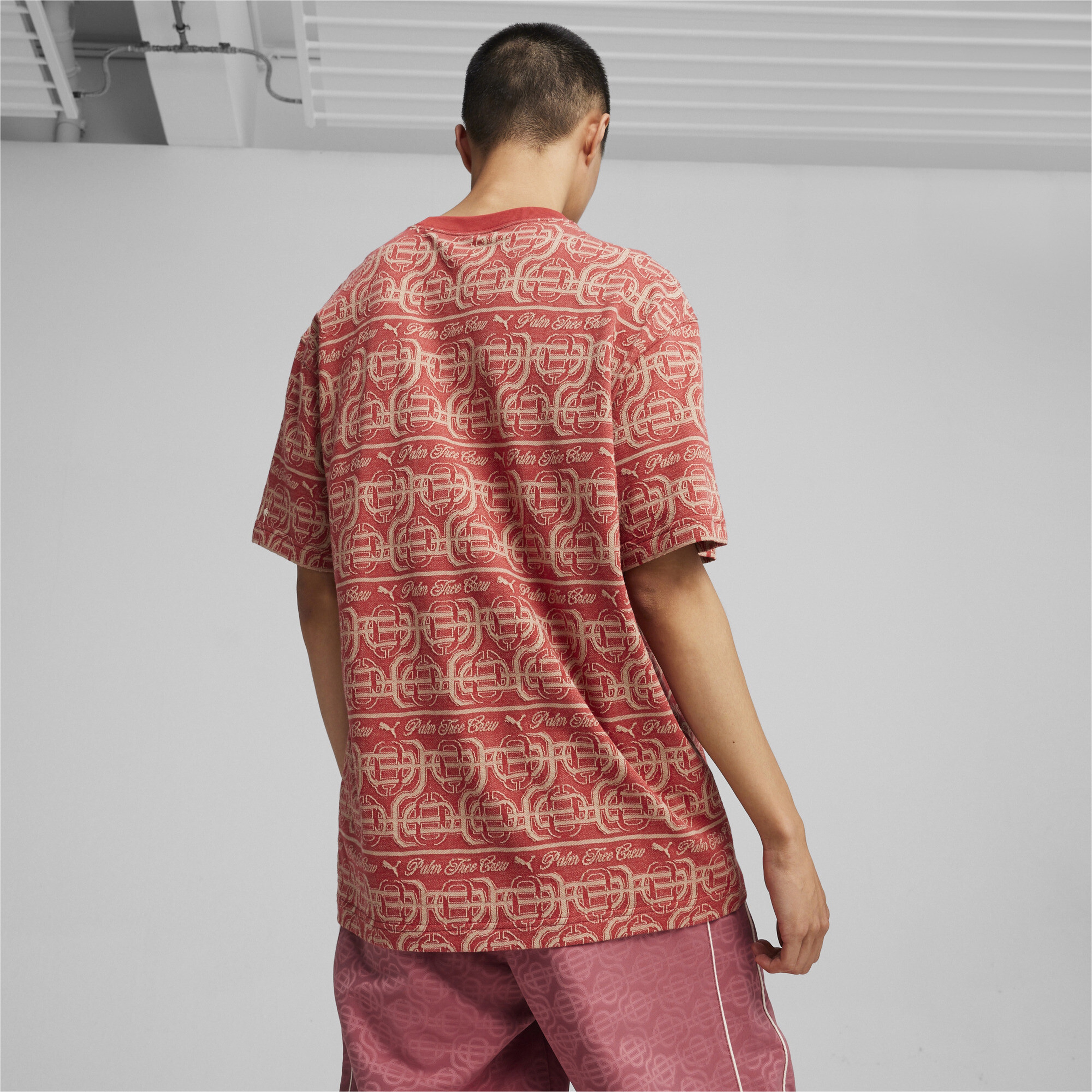 Puma X Ptc Striped Erkek Kırmızı T-Shirt