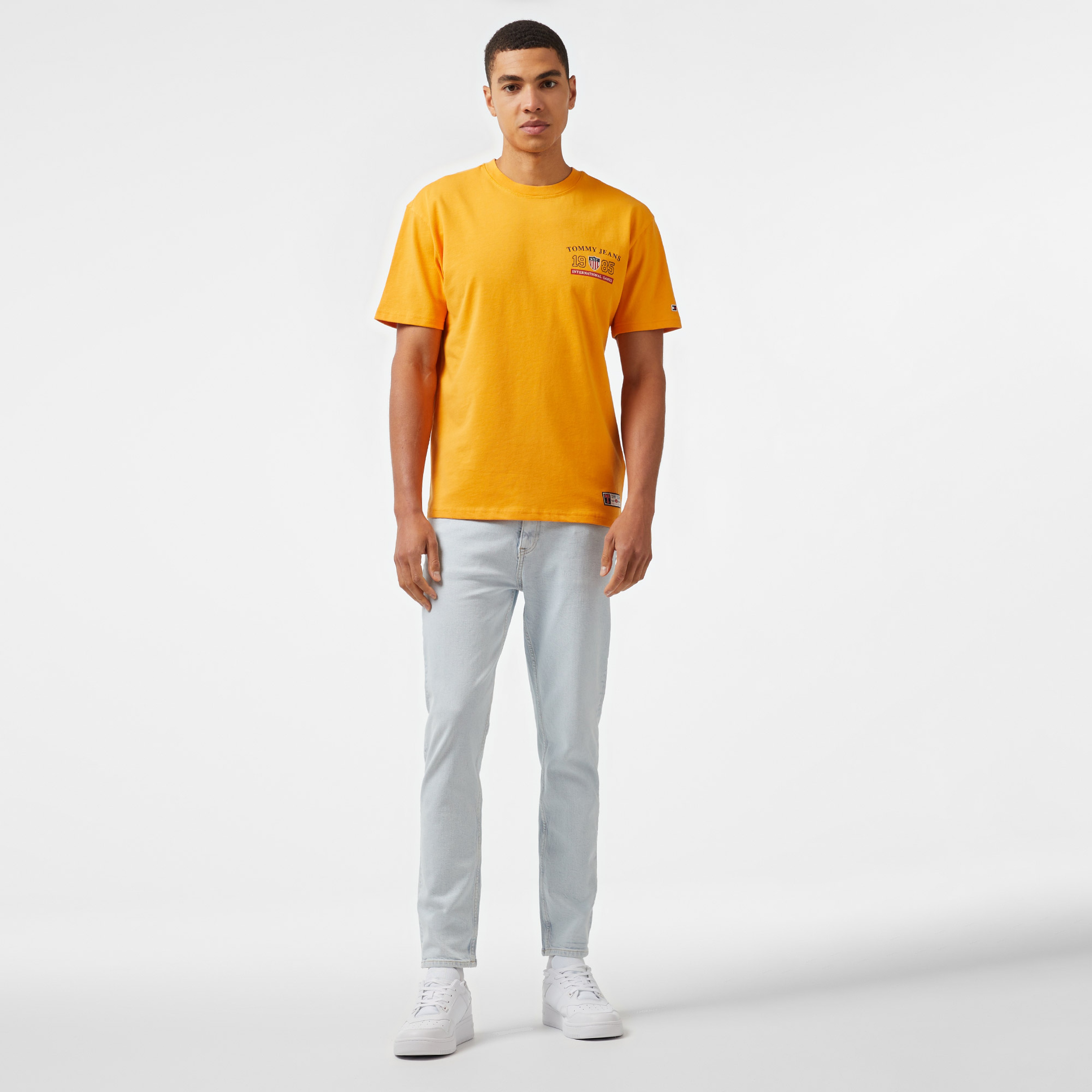 Tommy Jeans Tju Archive Games Erkek Sarı T-Shirt