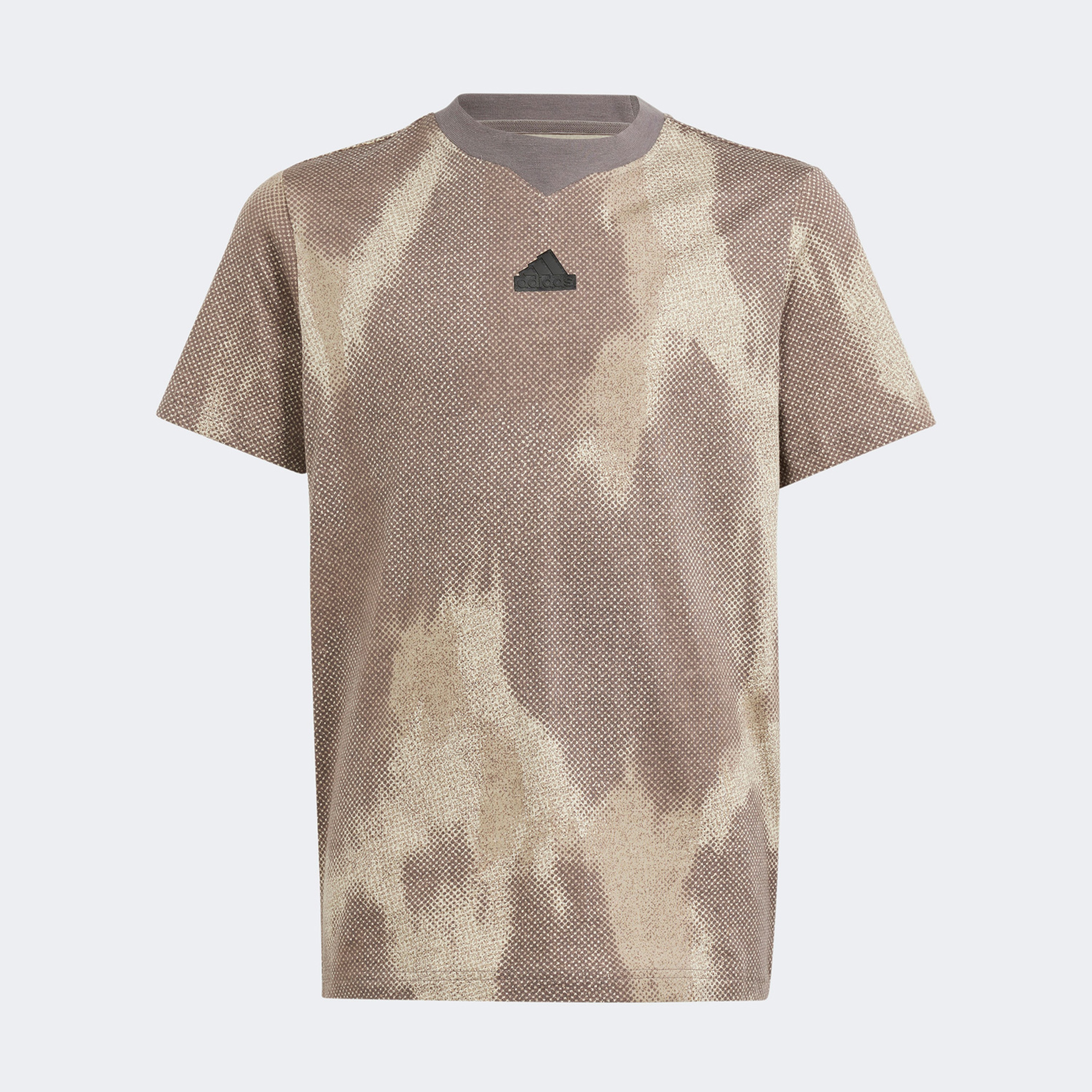 adidas Future Icons Allover Print Çocuk Kahverengi T-Shirt