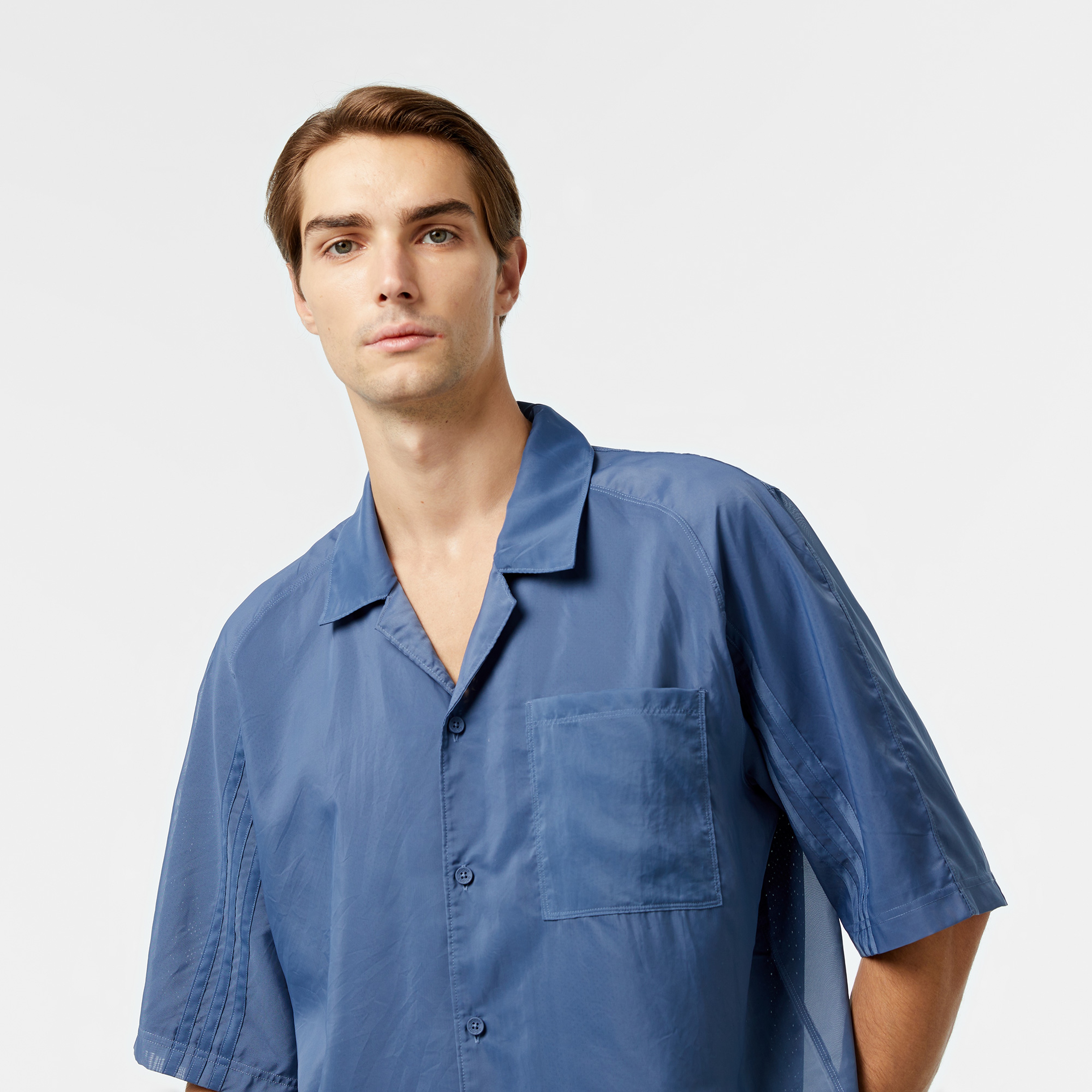 adidas Originals Fash Ss Shirt Erkek Mavi T-Shirt