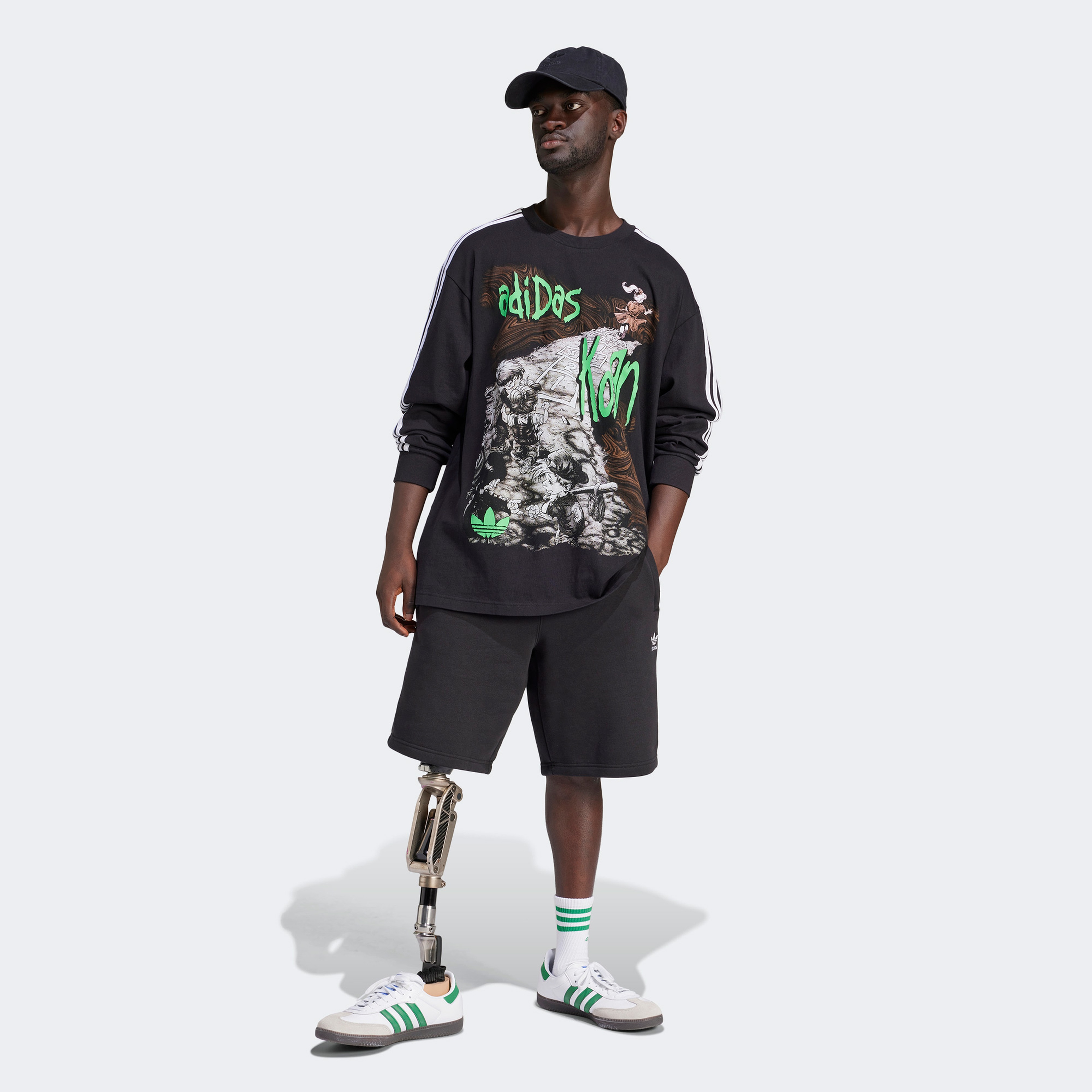adidas Originals Korn Longlseeve Erkek Siyah T-ShirtLIW7523| Occasion