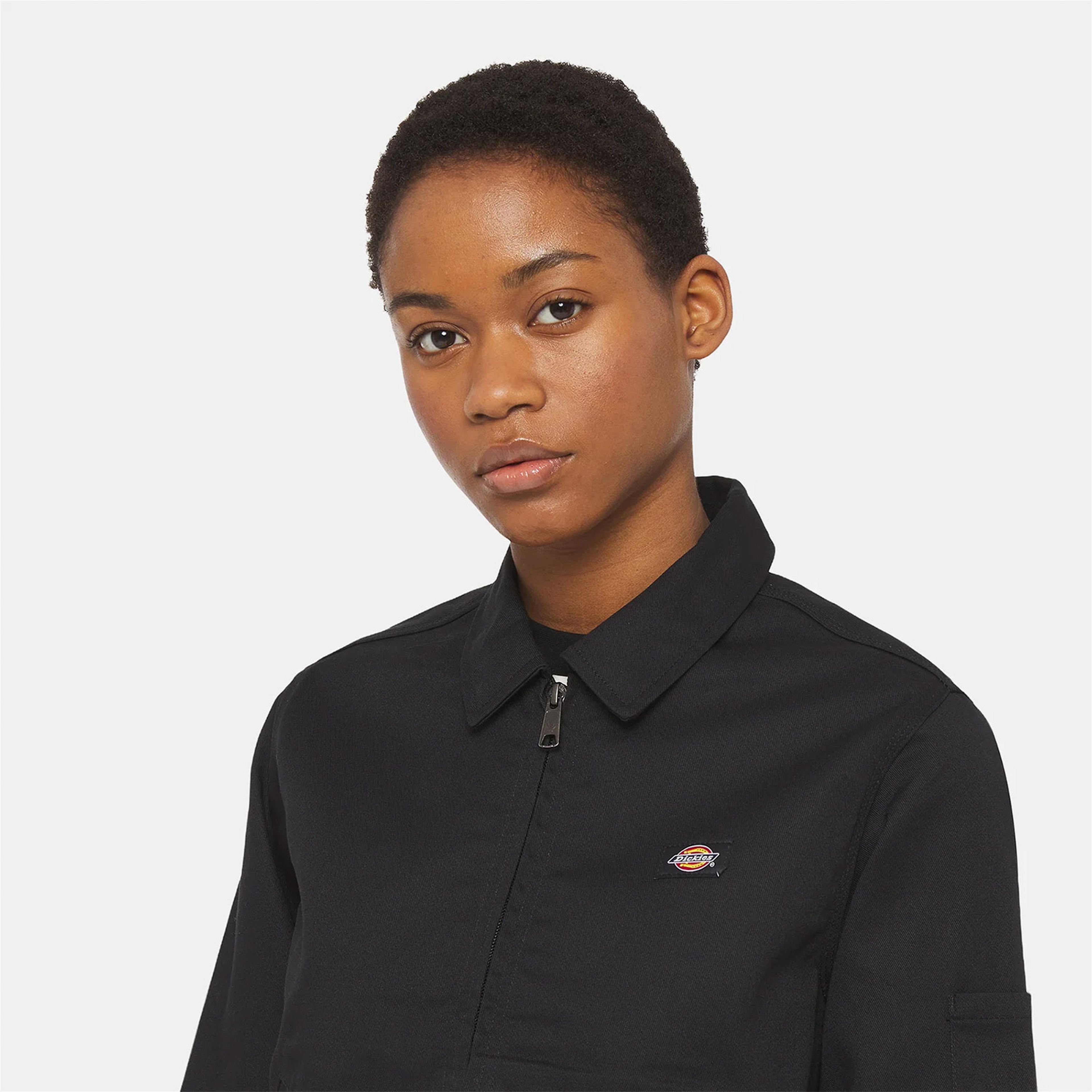 Dickies Unlined Cropped Eisenhower Kadın Siyah Ceket