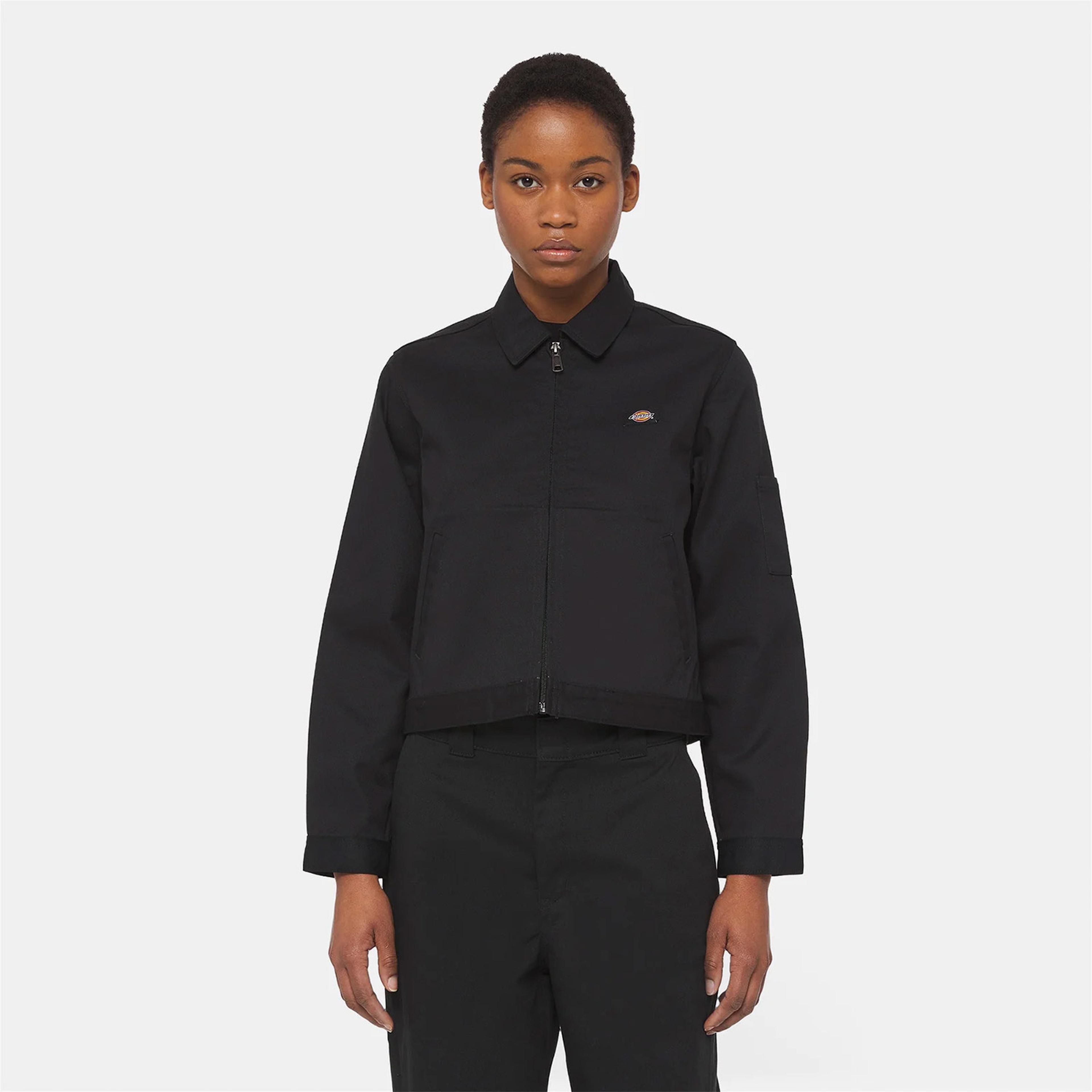 Dickies Unlined Cropped Eisenhower Kadın Siyah Ceket