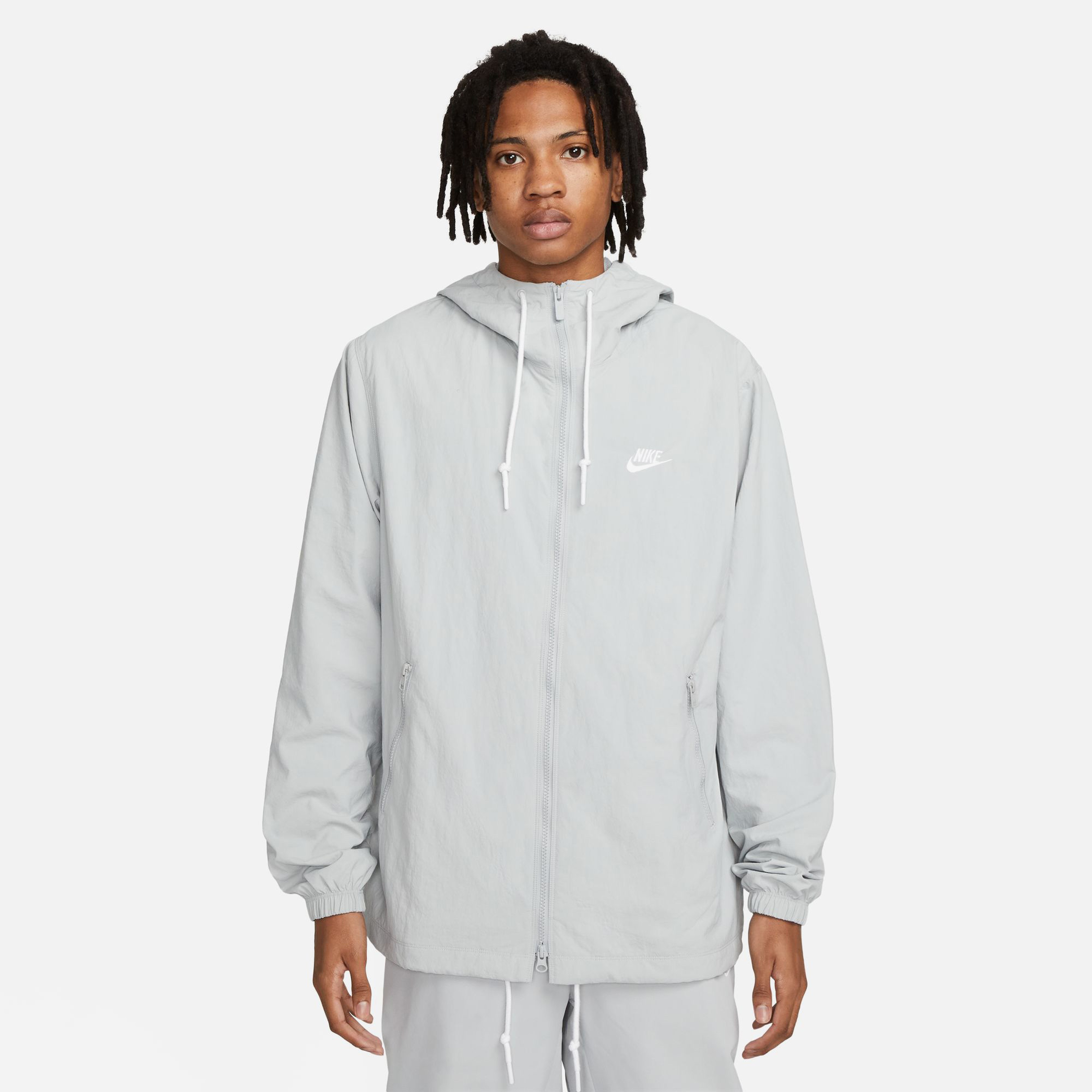 Nike Club Woven Full Zip Erkek Gri CeketLFB7397| Occasion