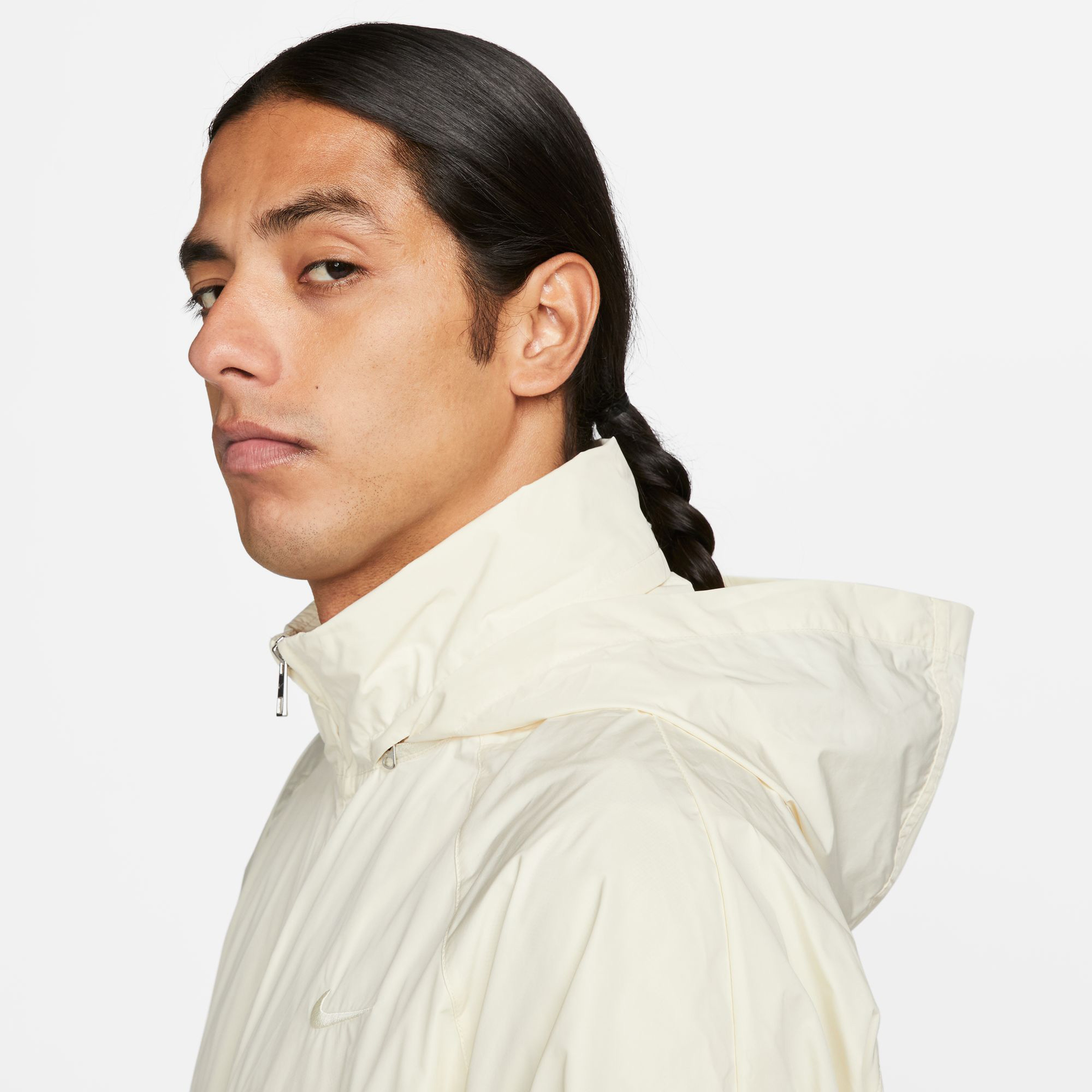 Nike Swoosh Woven Erkek Beyaz Ceket