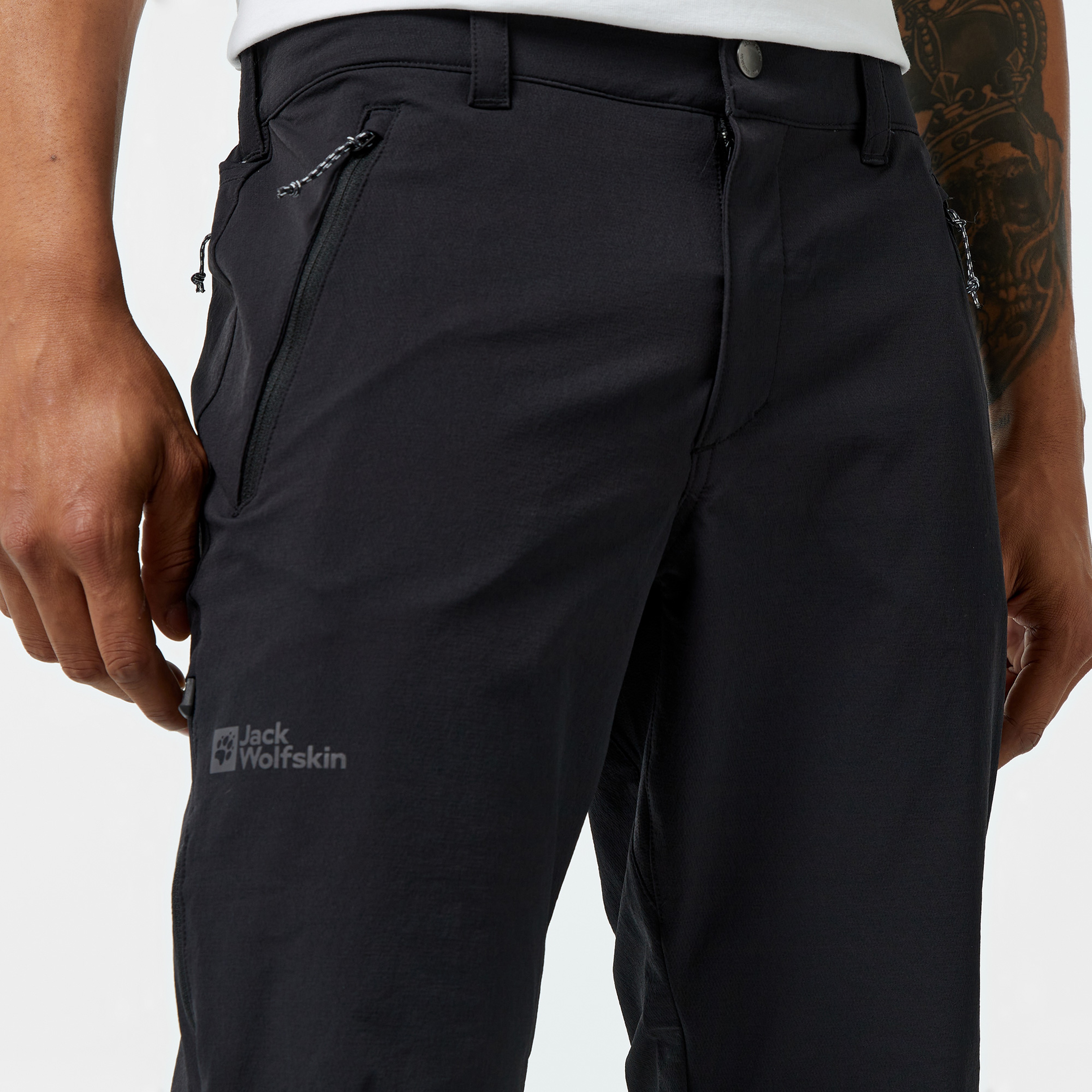 Jack Wolfskin Activate XT Softshell Erkek Siyah Pantolon