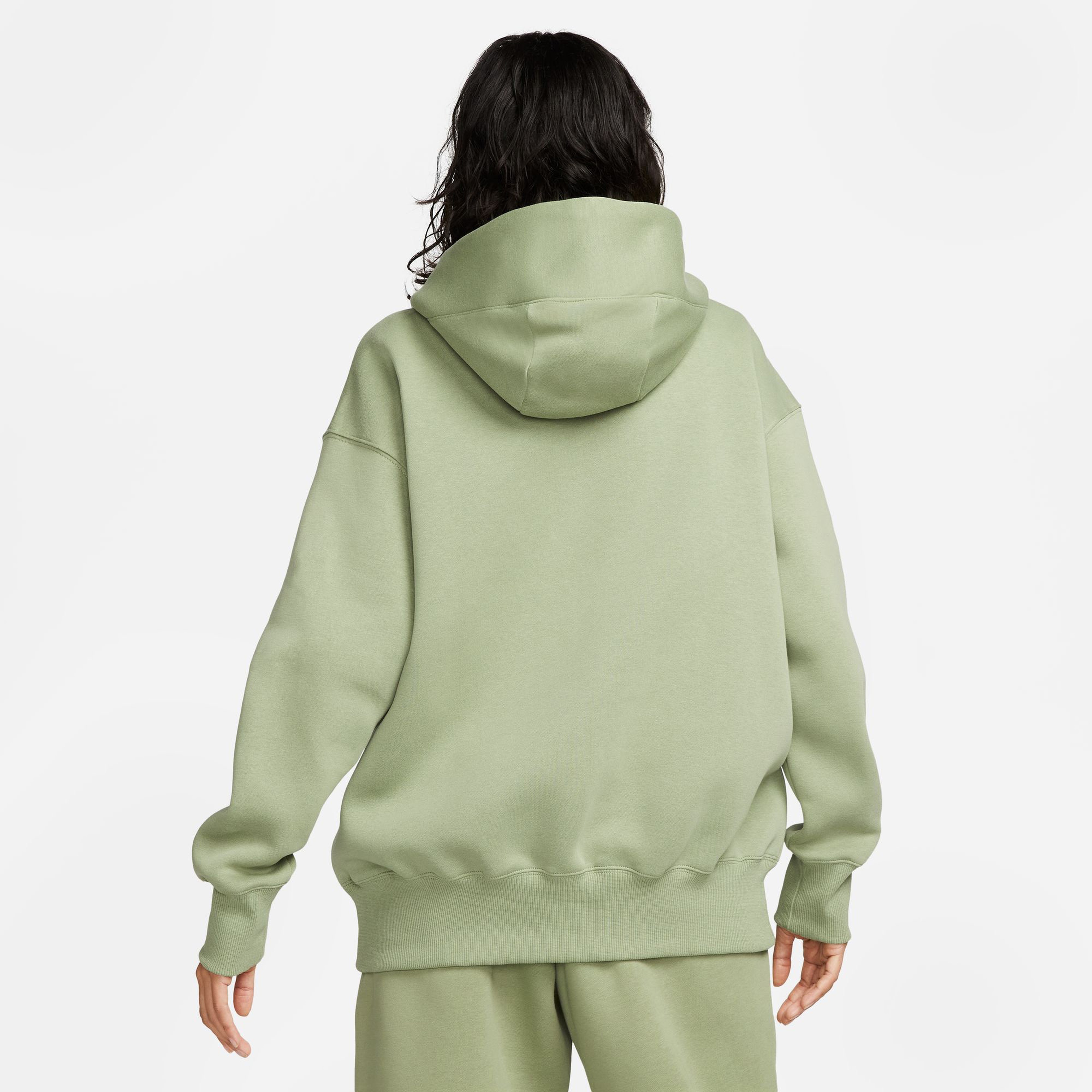 Nike Sportswear Phoenix Fleece Oversize Kadın Yeşil Eşofman Üstü