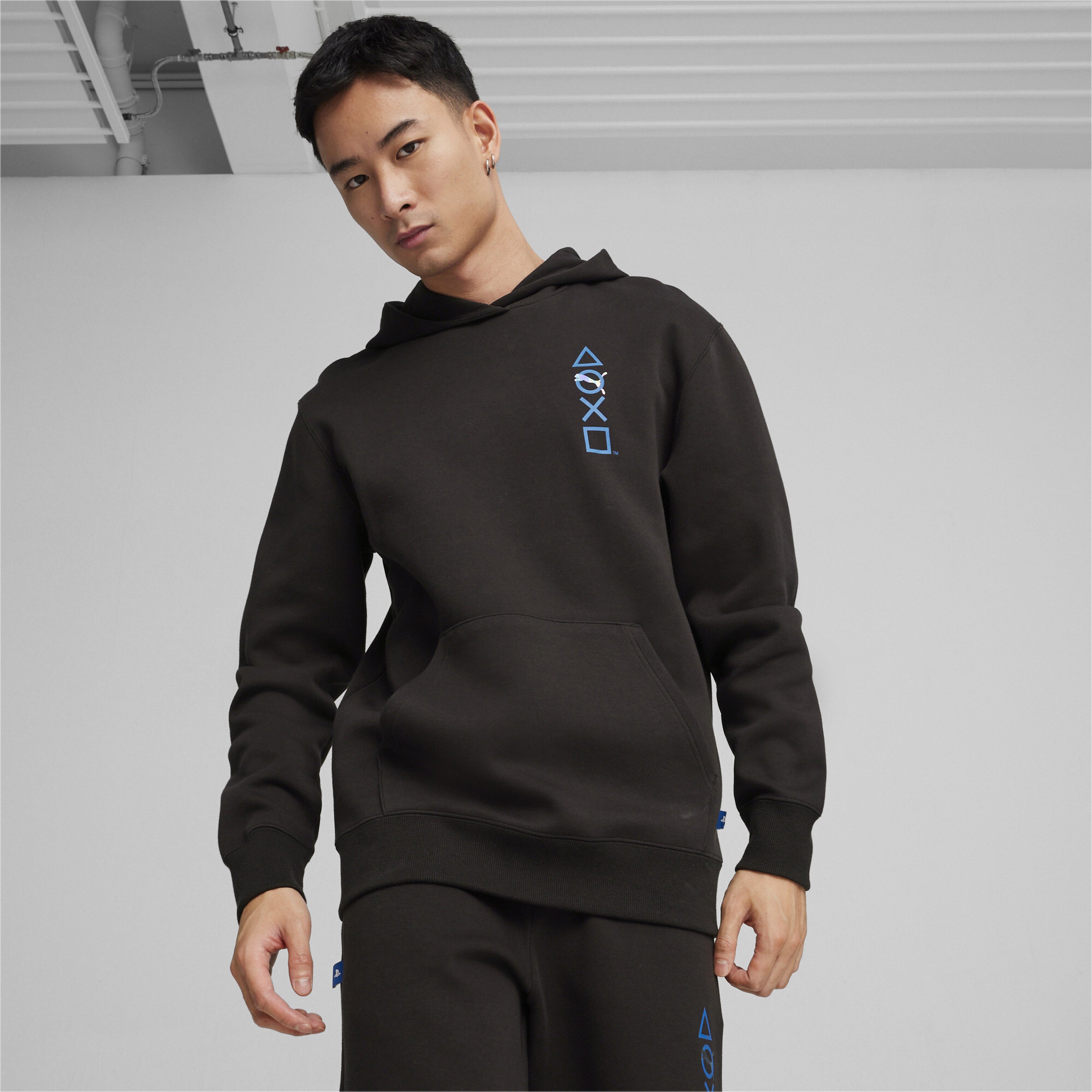 Puma X Playstation Erkek Siyah Hoodie