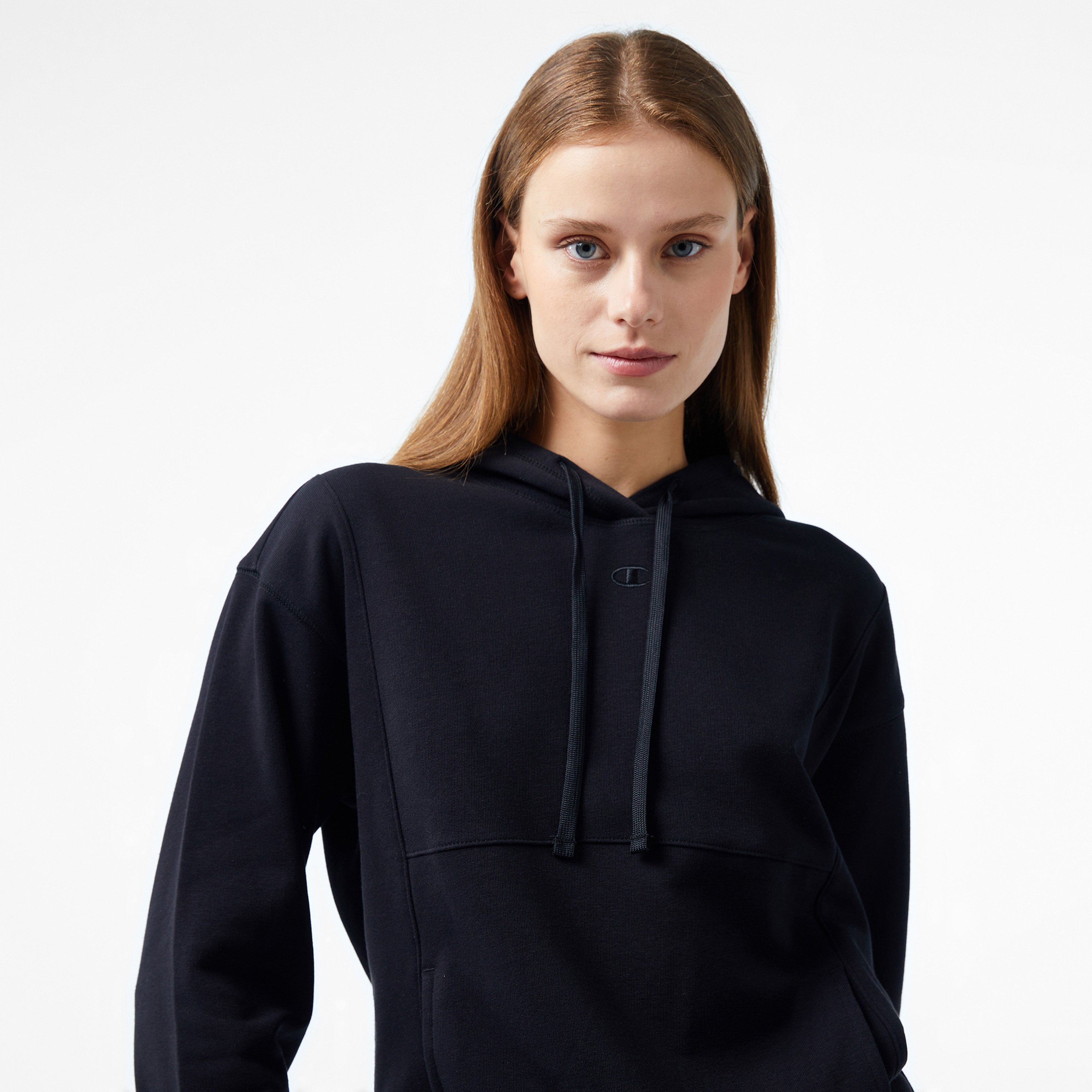 Champion Classic Kadın Siyah Hoodie