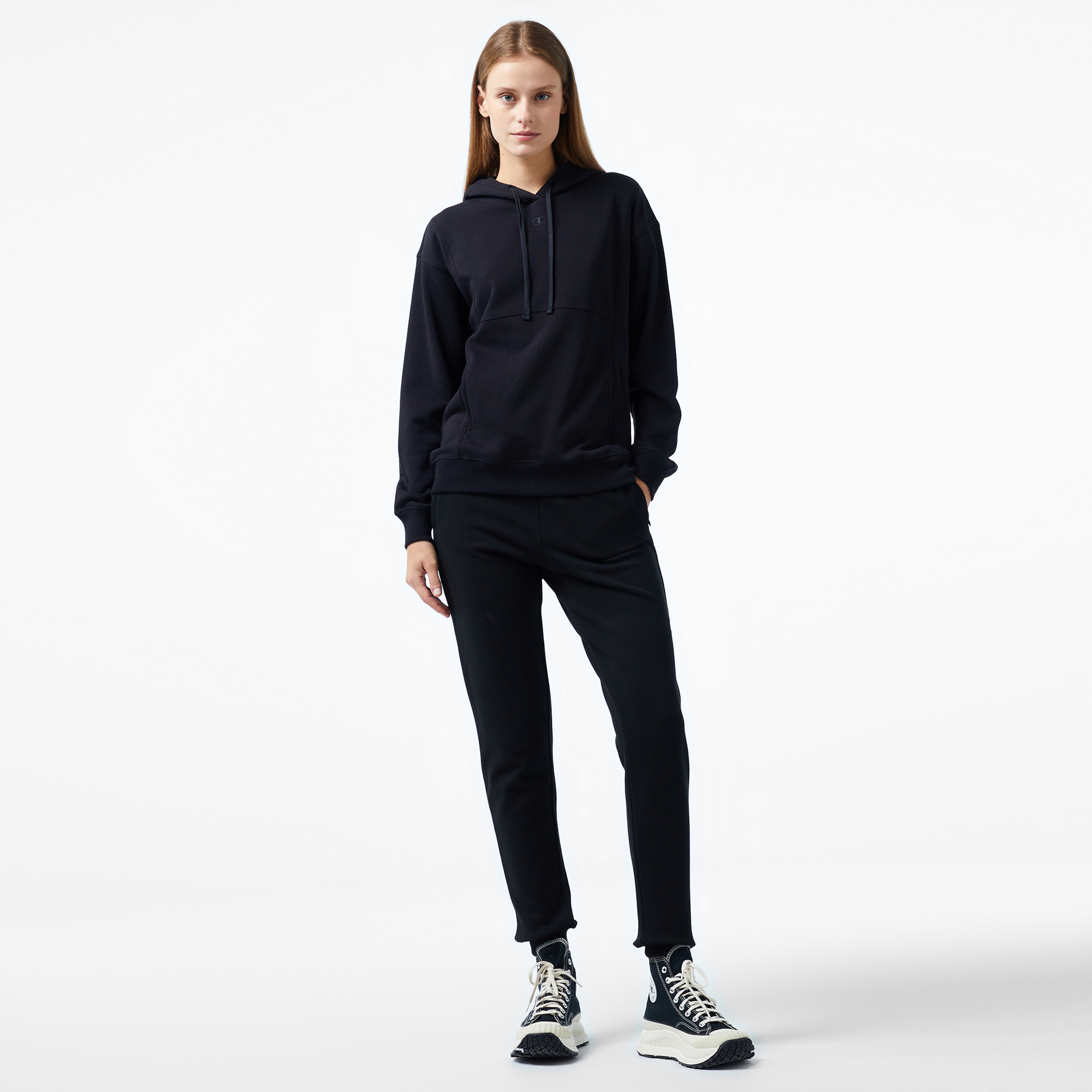 Champion Classic Kadın Siyah Hoodie