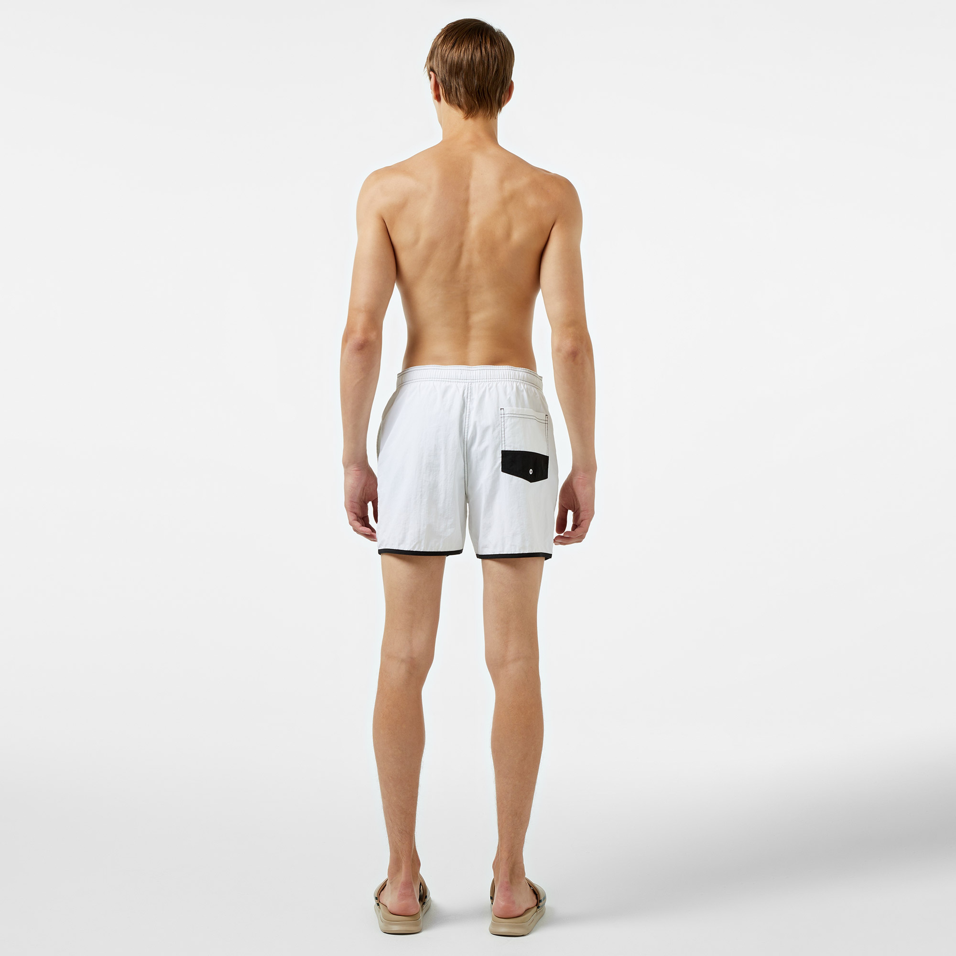 Tommy Jeans Sf Medium Drawstring Erkek Beyaz Deniz Şortu