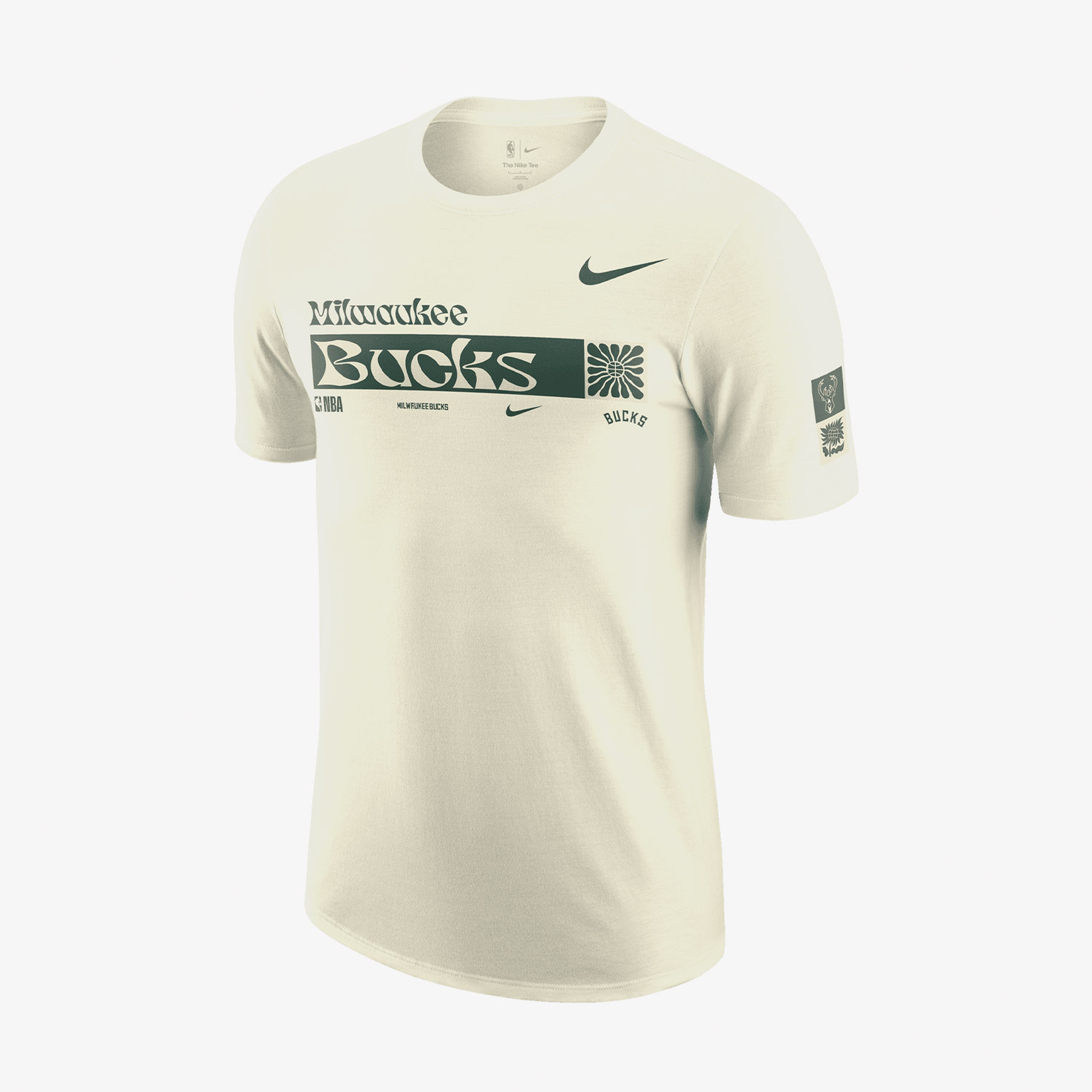 Nike Milwaukee Bucks Essential Erkek Renkli T-Shirt