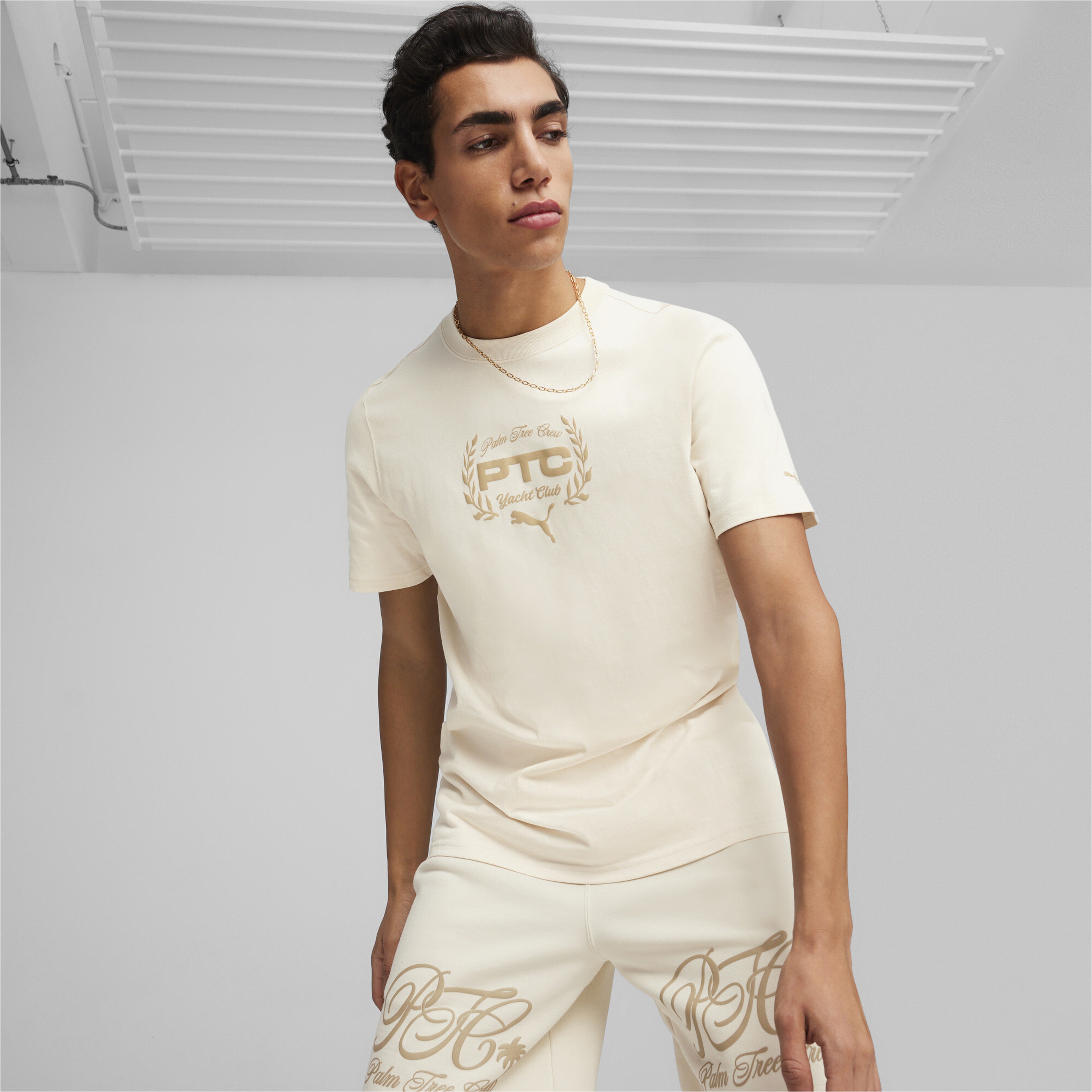 Puma X Ptc Graphic Erkek Krem T-Shirt