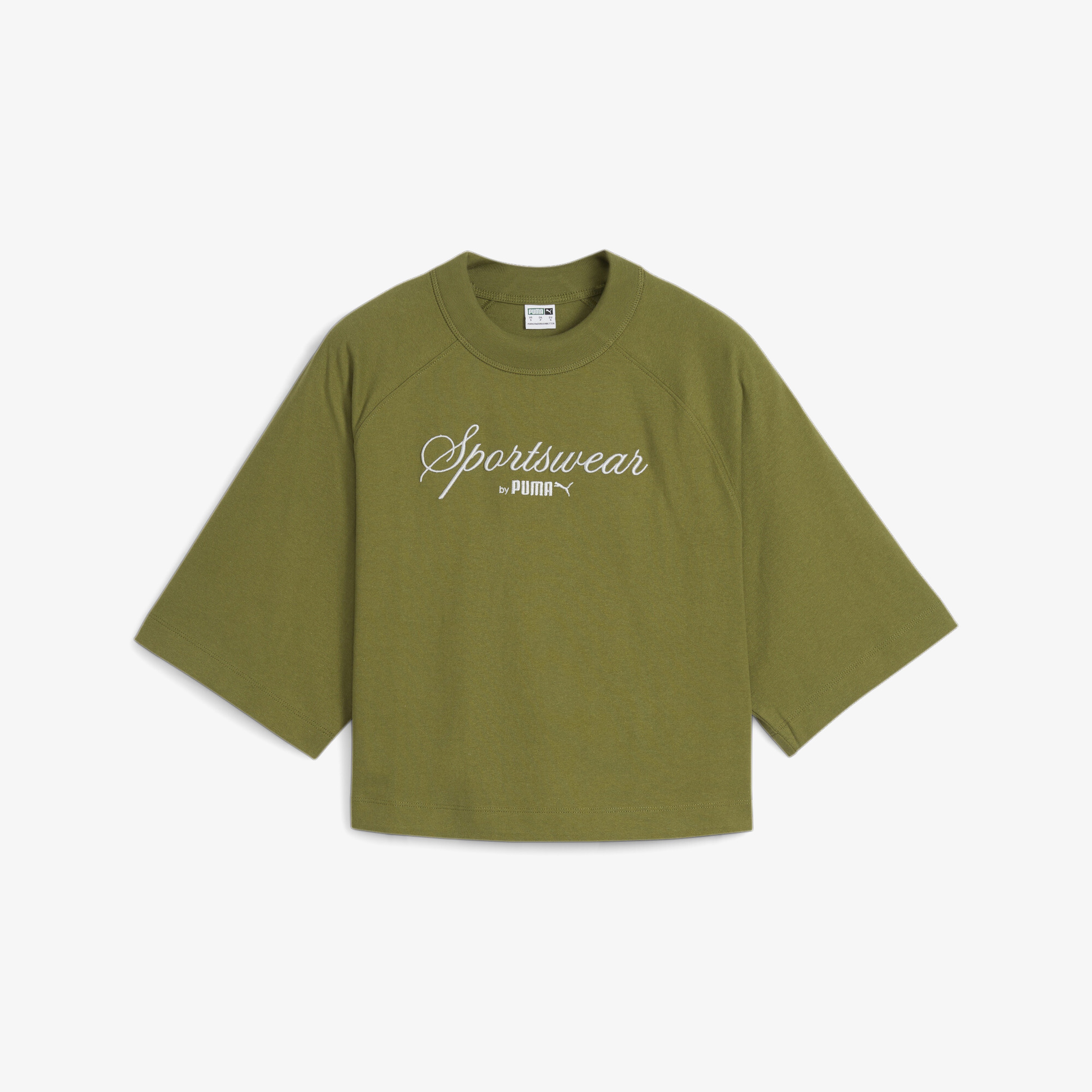 Puma Classics+ Oversized Kadın Yeşil T-Shirt