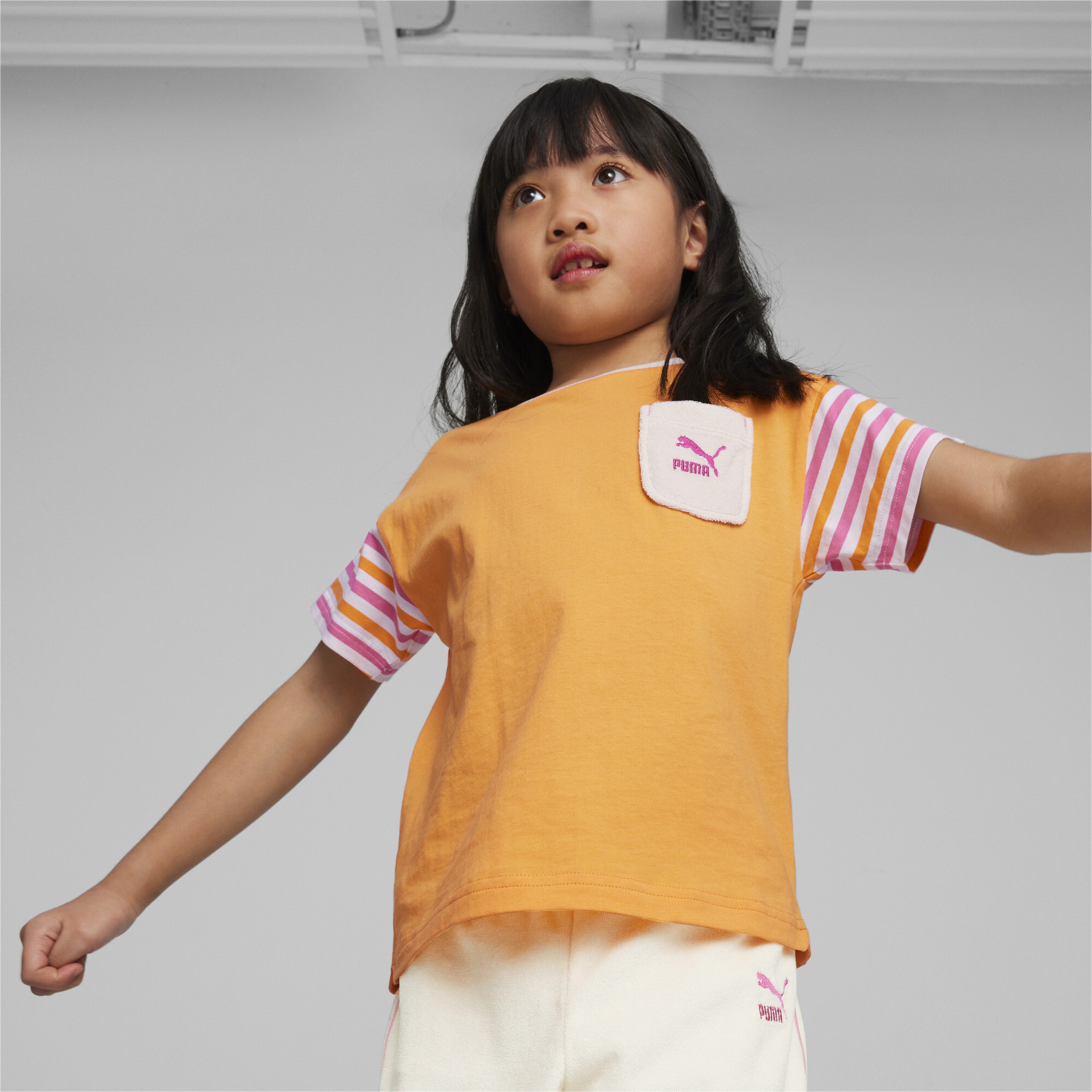 Puma Summer Camp Classics Çocuk Turuncu T-Shirt