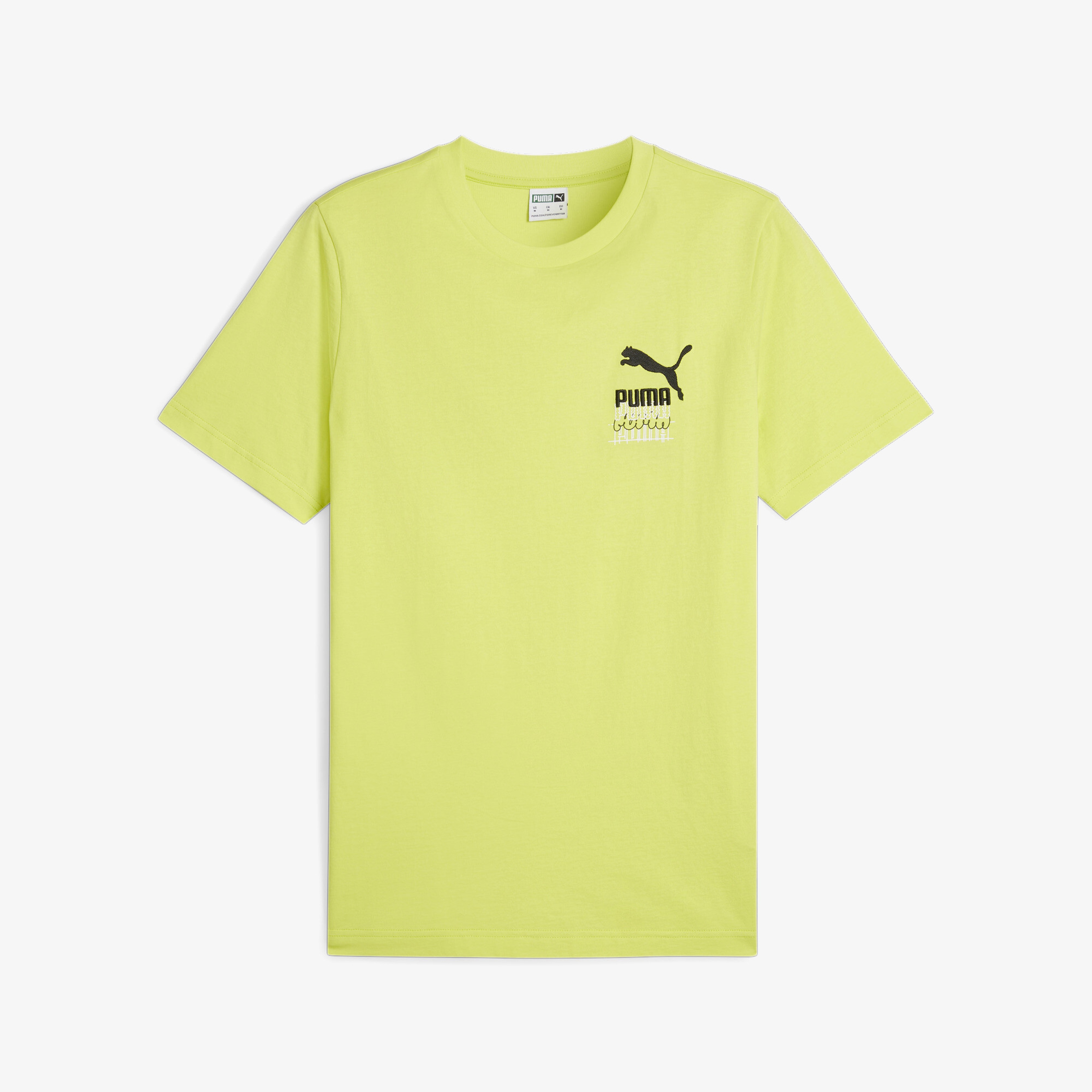 Puma Brand Love Graphic Erkek Sarı T-Shirt