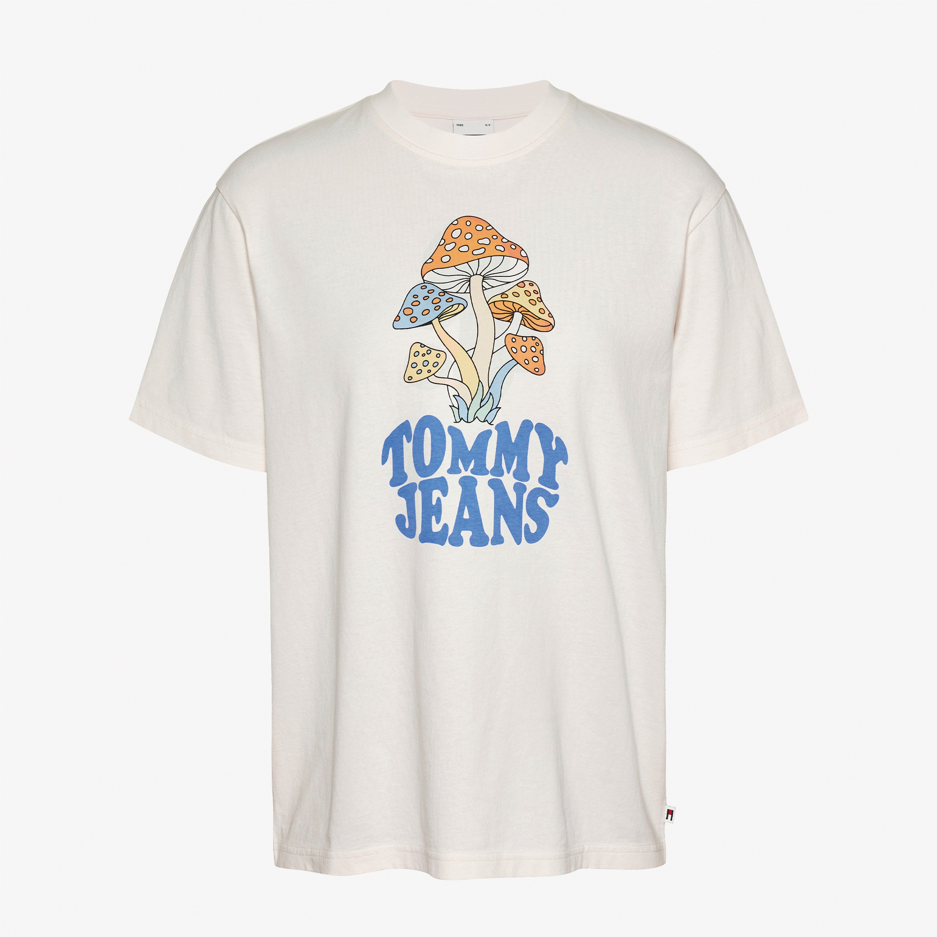 Tommy Jeans Rlx Flwr Pwr 1 Kadın Beyaz T-Shirt