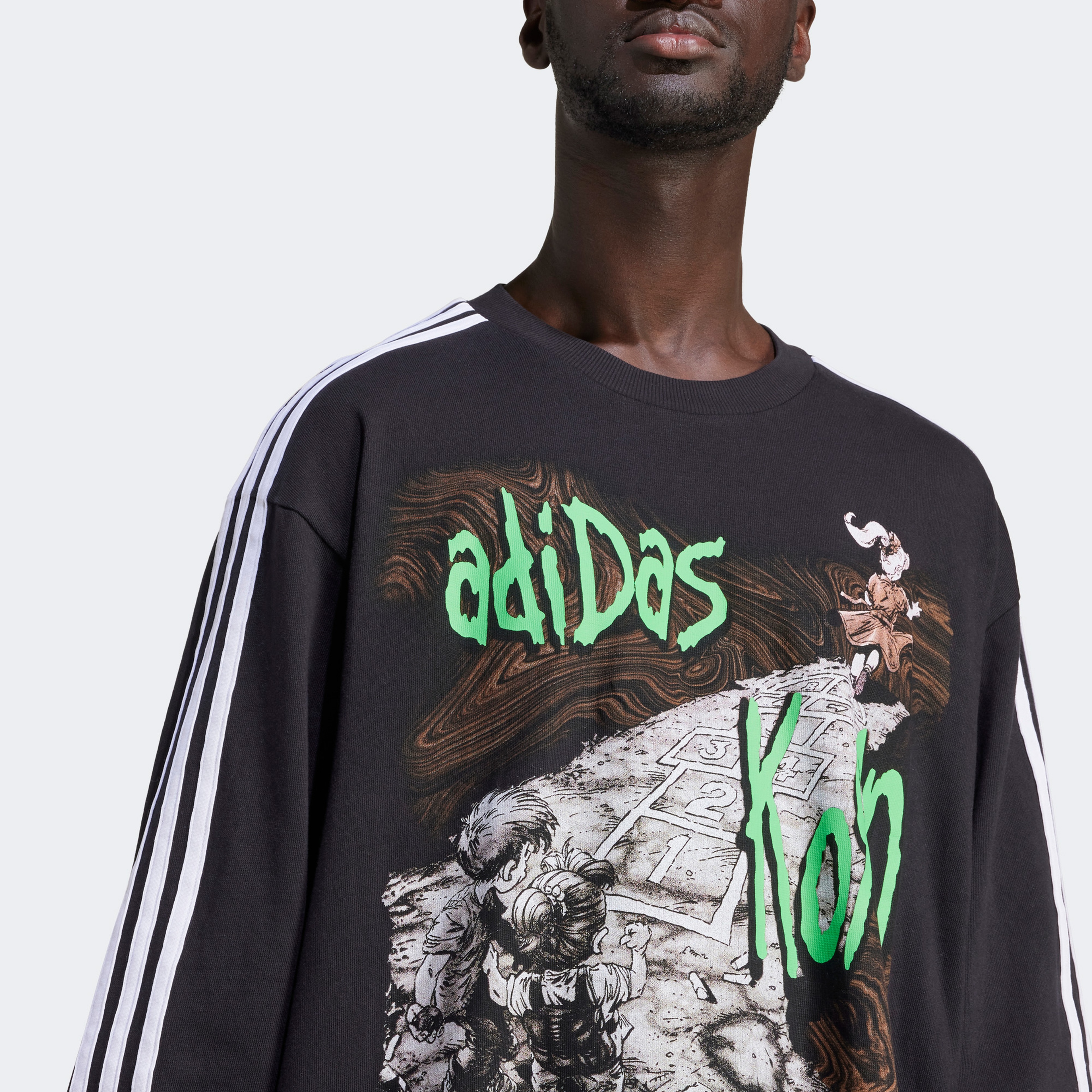 adidas Originals Korn Longlseeve Erkek Siyah T-ShirtSIW7523| Occasion