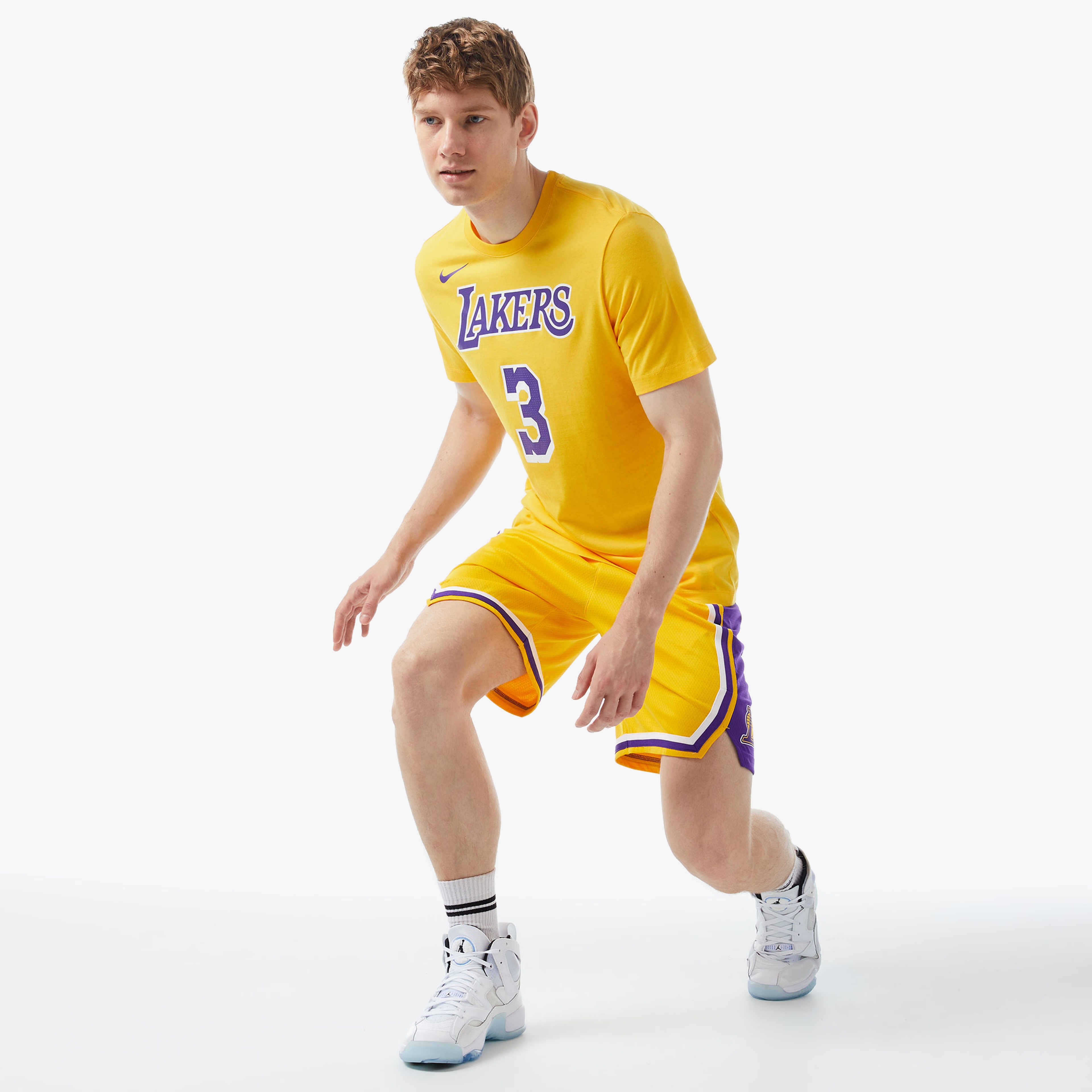 Nike Los Angeles Lakers Erkek Sarı Forma