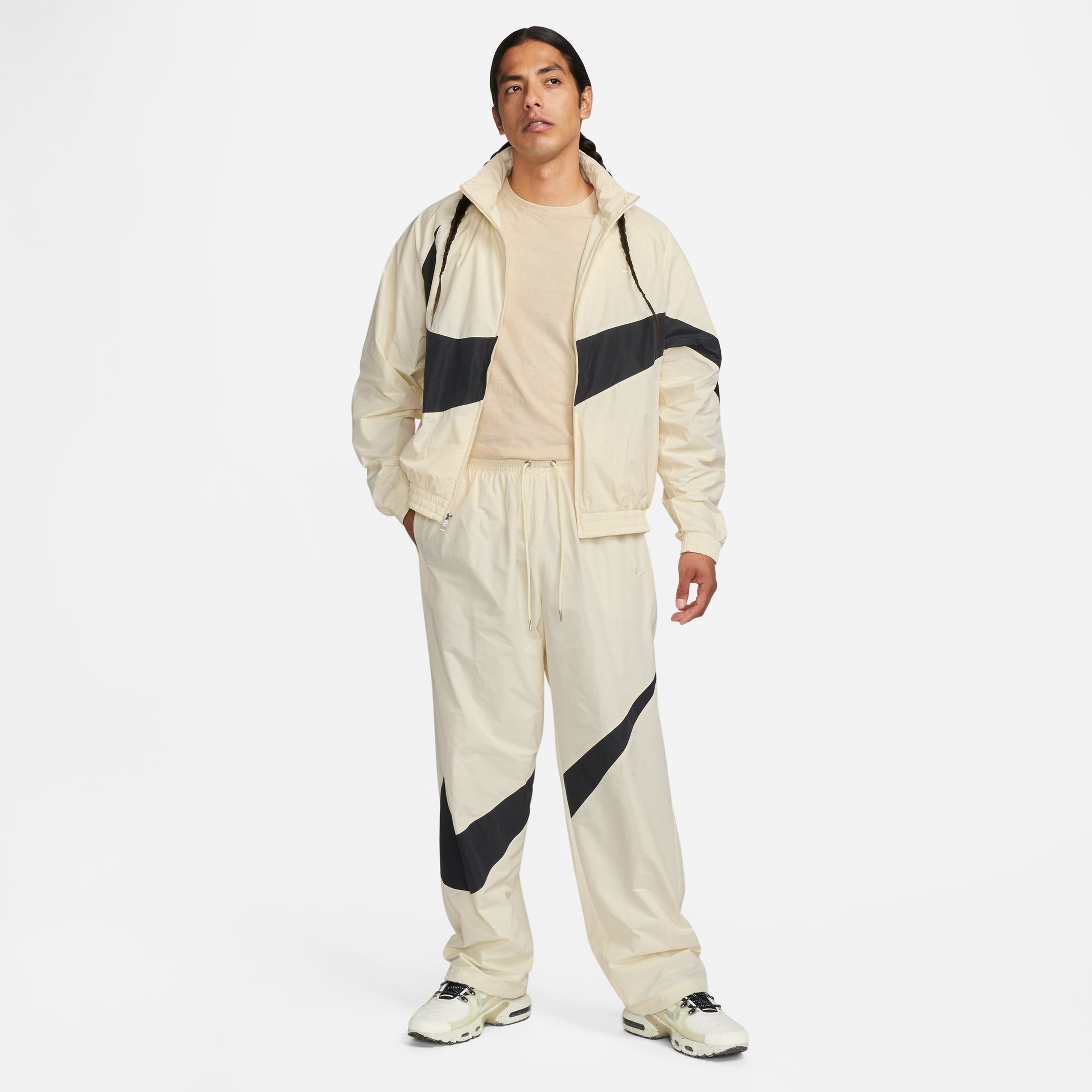 Nike Swoosh Woven Erkek Krem Eşofman Altı