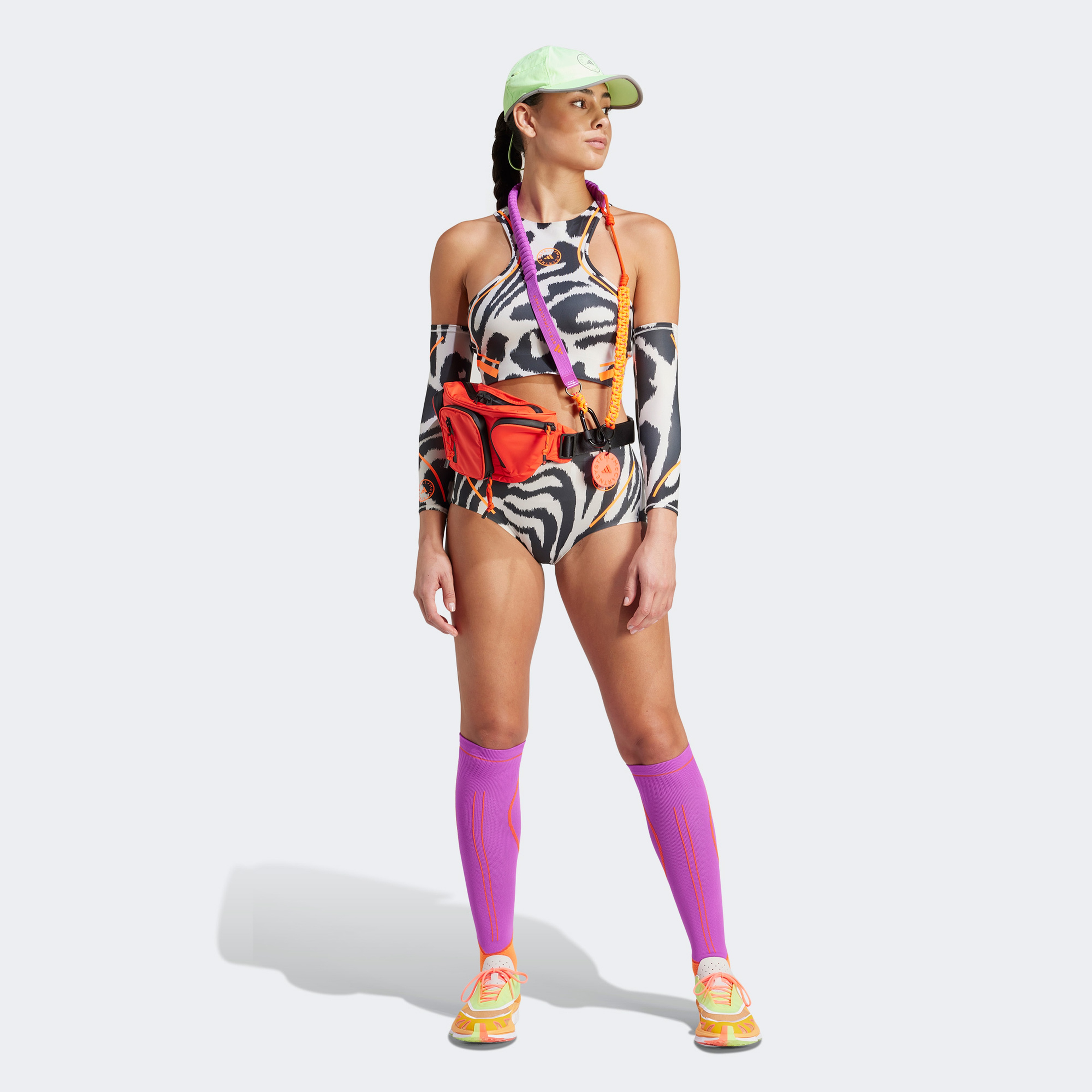 adidas x by Stella McCartney Asmc Tpa Cr P Kadın Beyaz Crop