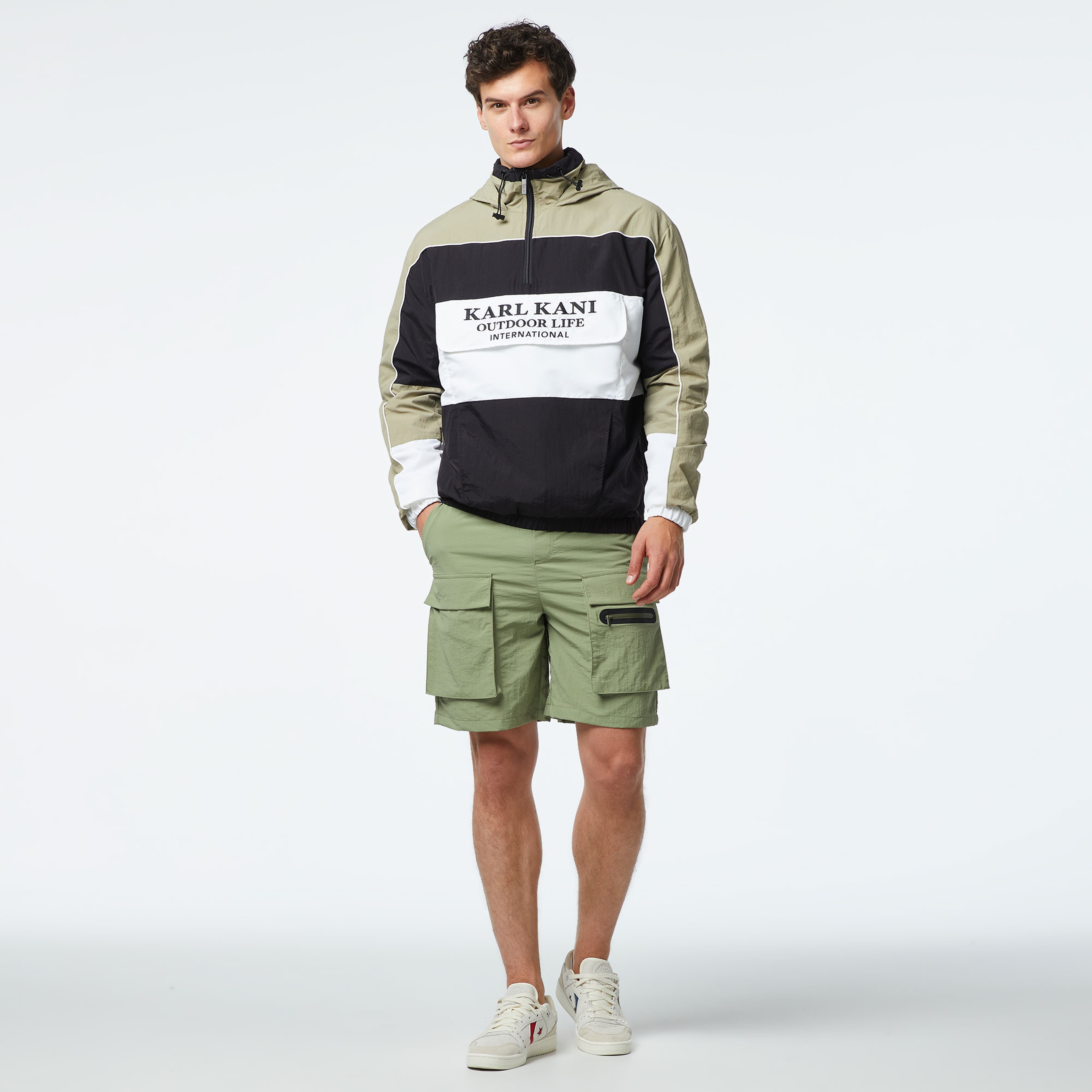 Karl Kani Woven Retro Windbreaker Erkek Yeşil Ceket