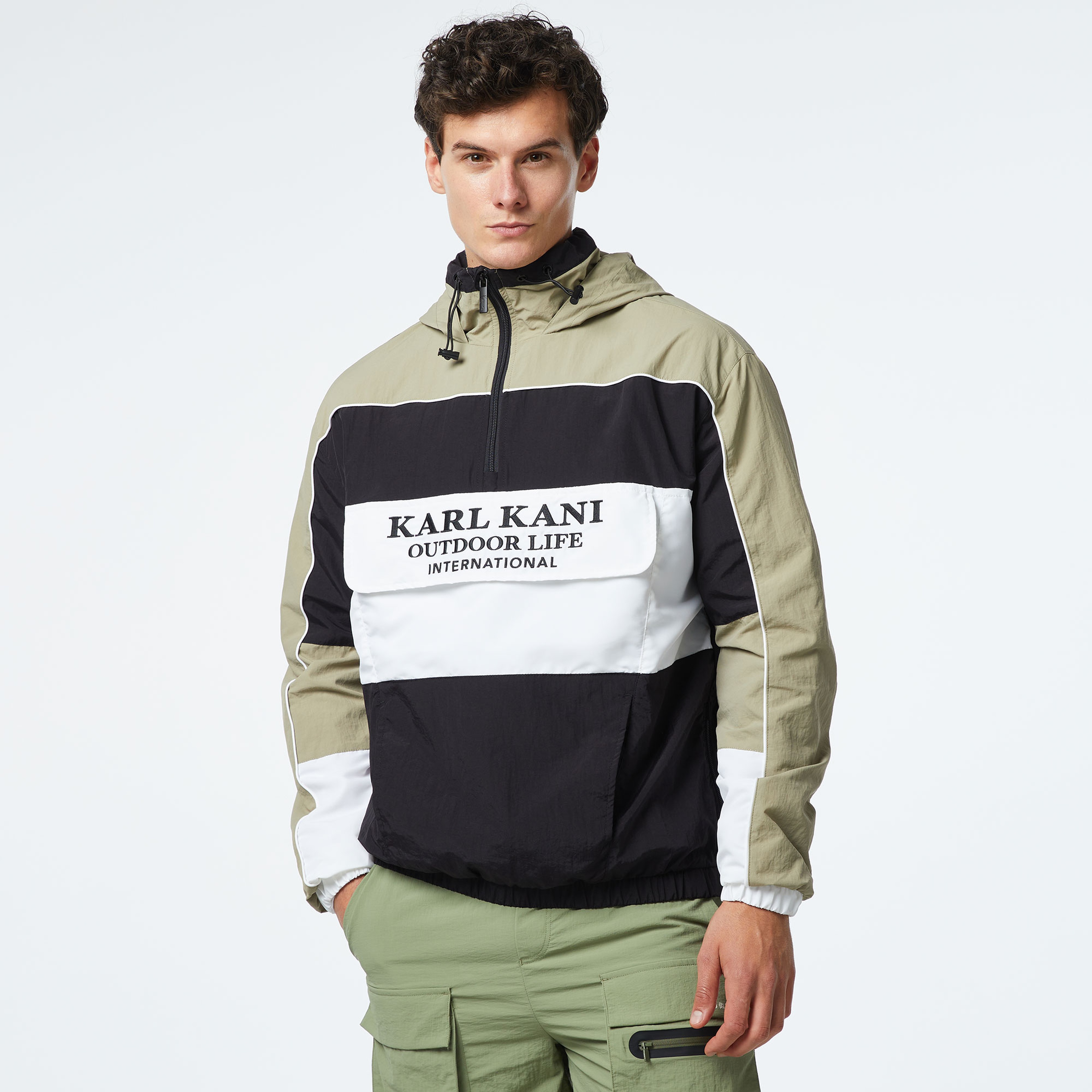 Karl Kani Woven Retro Windbreaker Erkek Yeşil Ceket