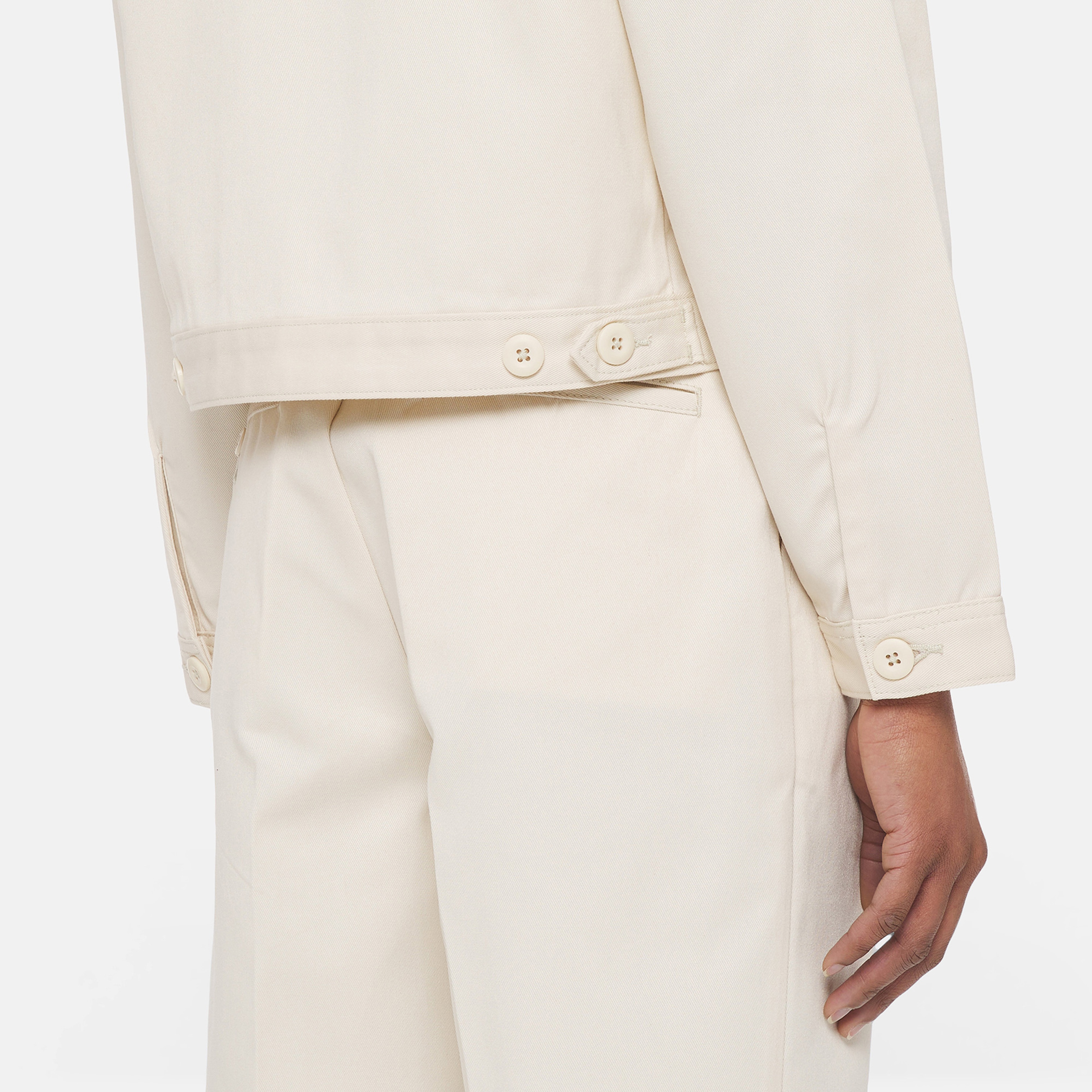 Dickies Unlined Cropped Eisenhower Kadın Beyaz Ceket