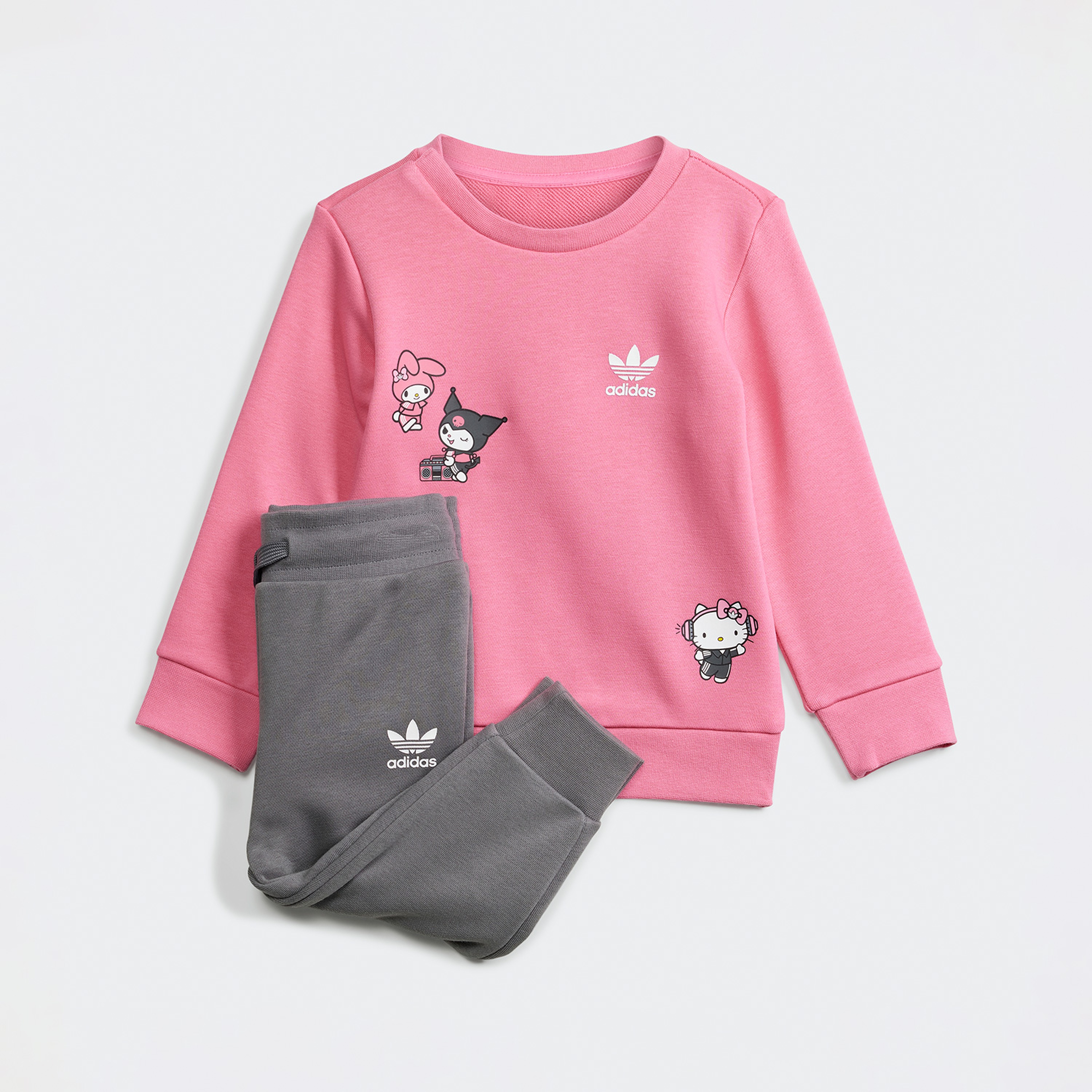 adidas Originals Crew Set Bebek Pembe Eşofman Takımı
