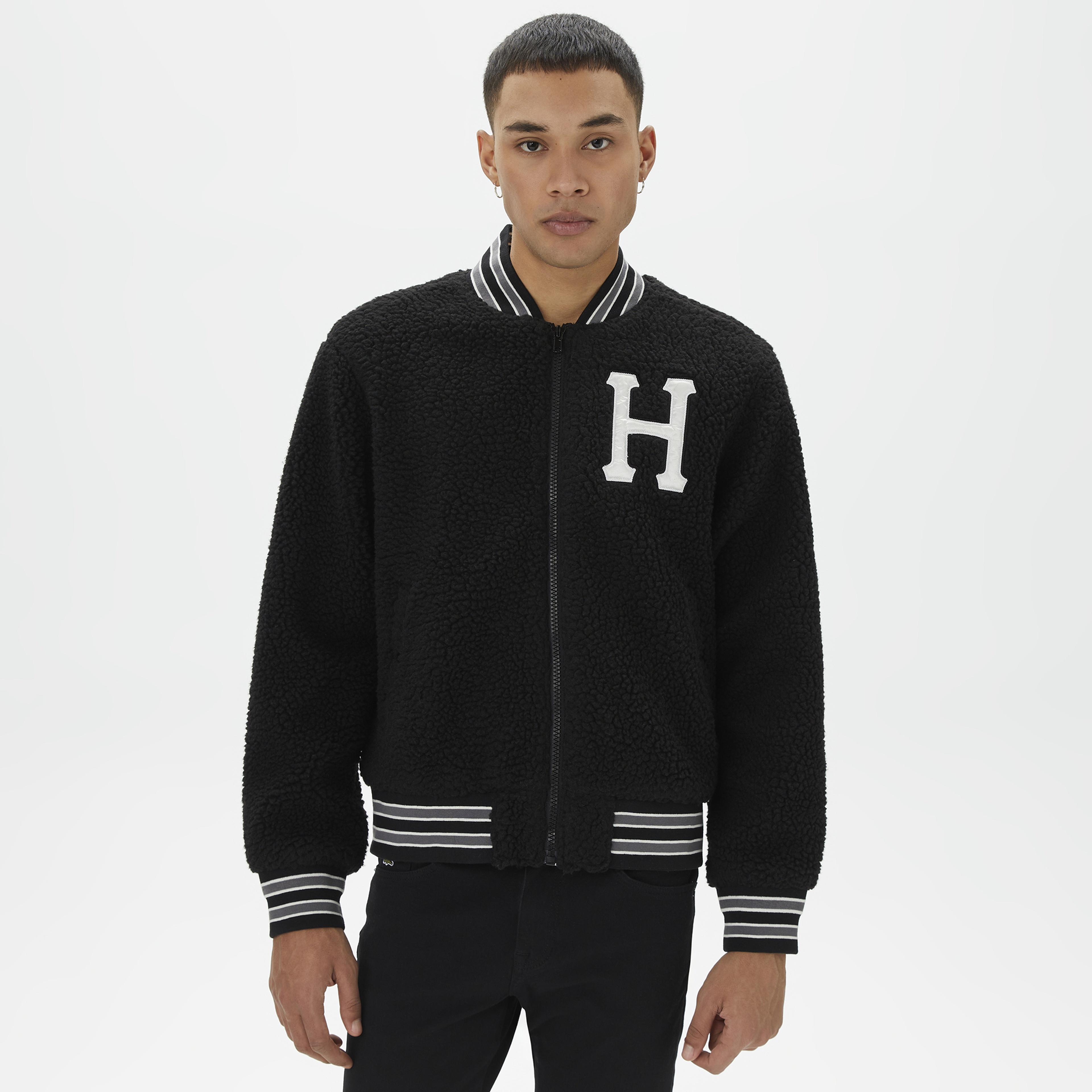 Huf Sherpa Varsity Erkek Siyah Ceket
