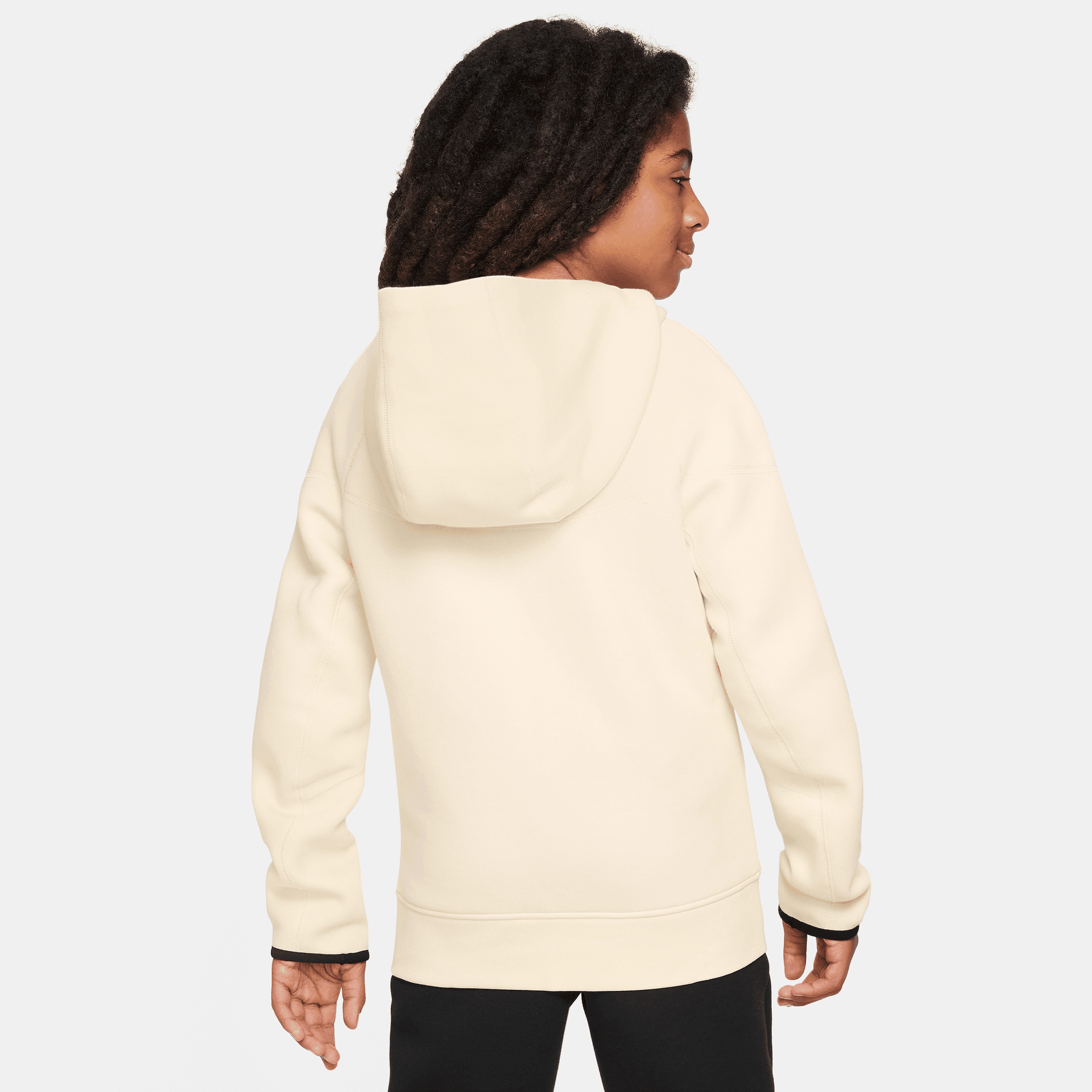 Nike Sportswear Tech Flc Fz Çocuk Krem Eşofman Üstü