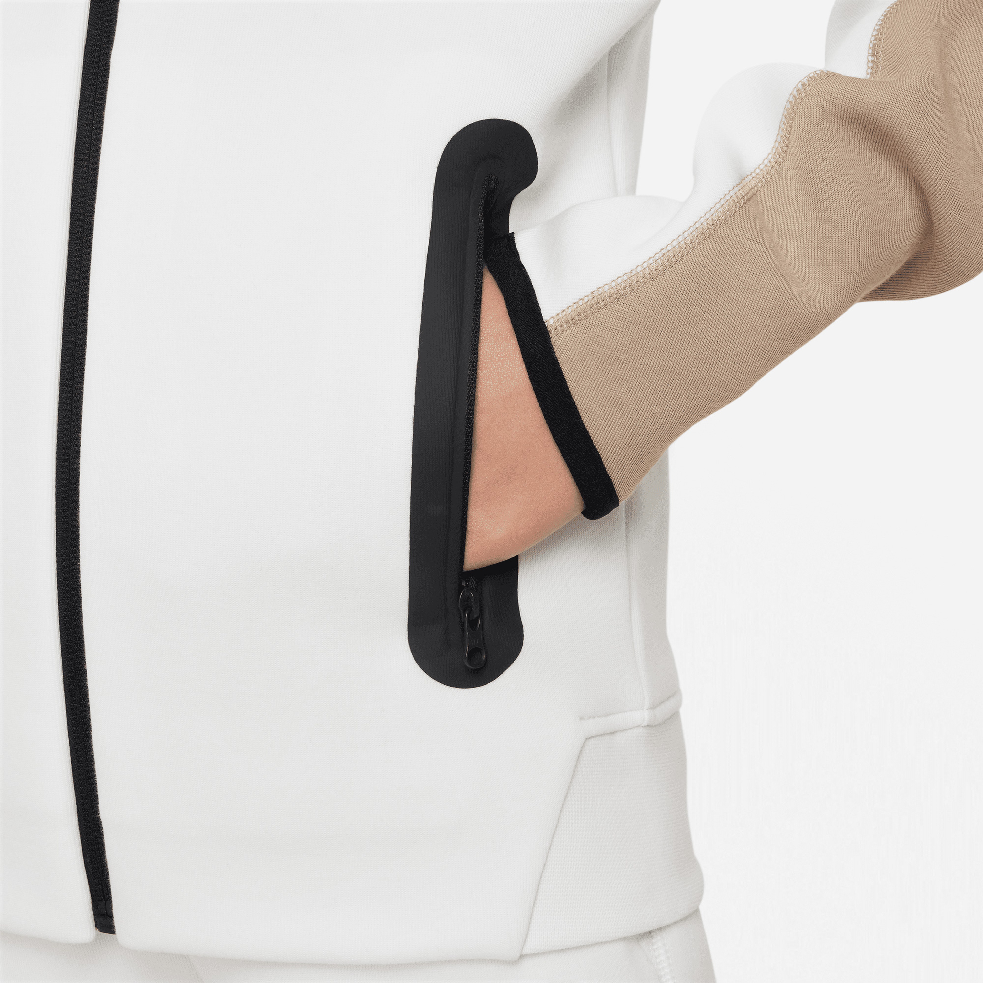 Nike Sportswear Tech Flc Fz Çocuk Beyaz Eşofman Üstü