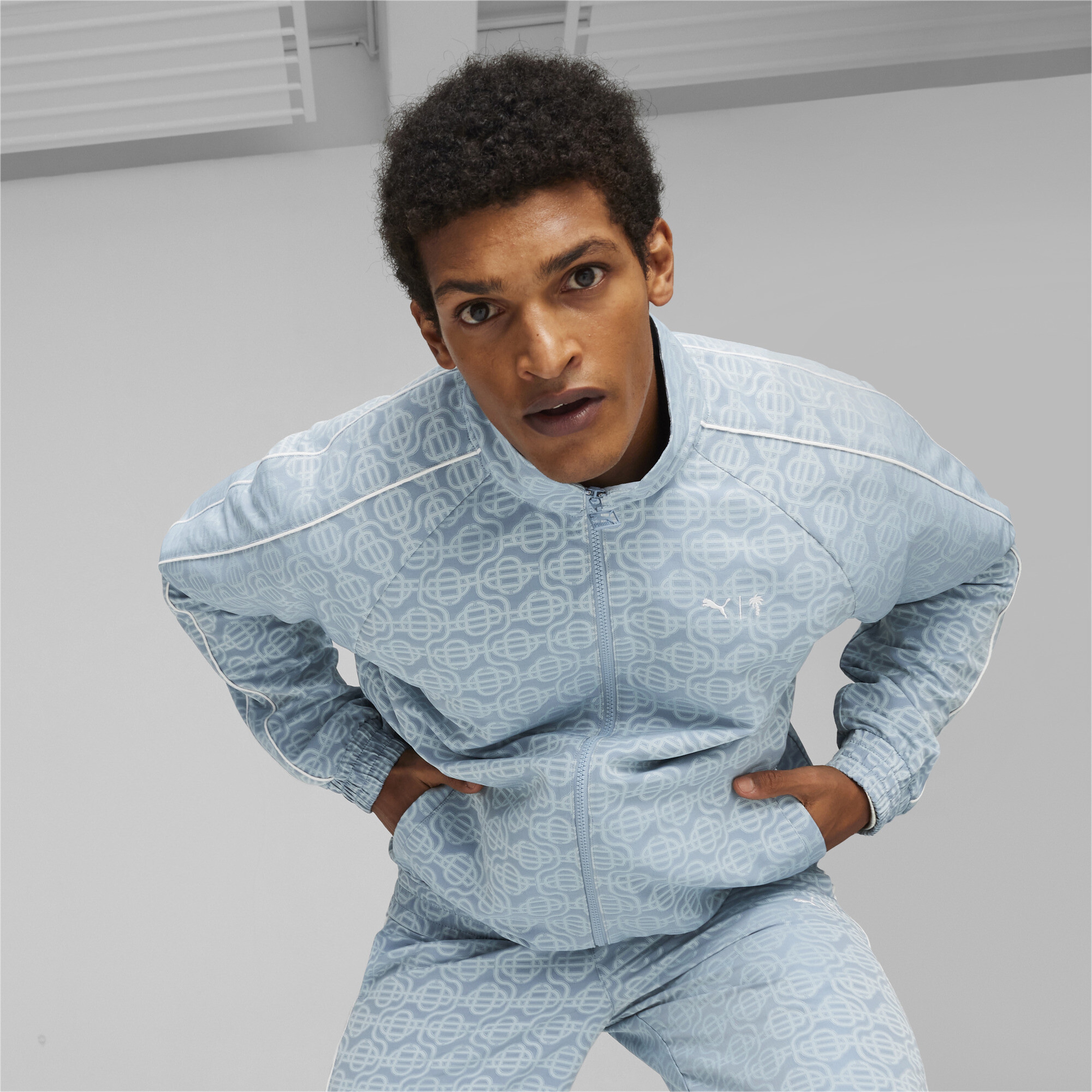 Puma X Ptc T7 Aop Erkek Mavi Eşofman Üstü