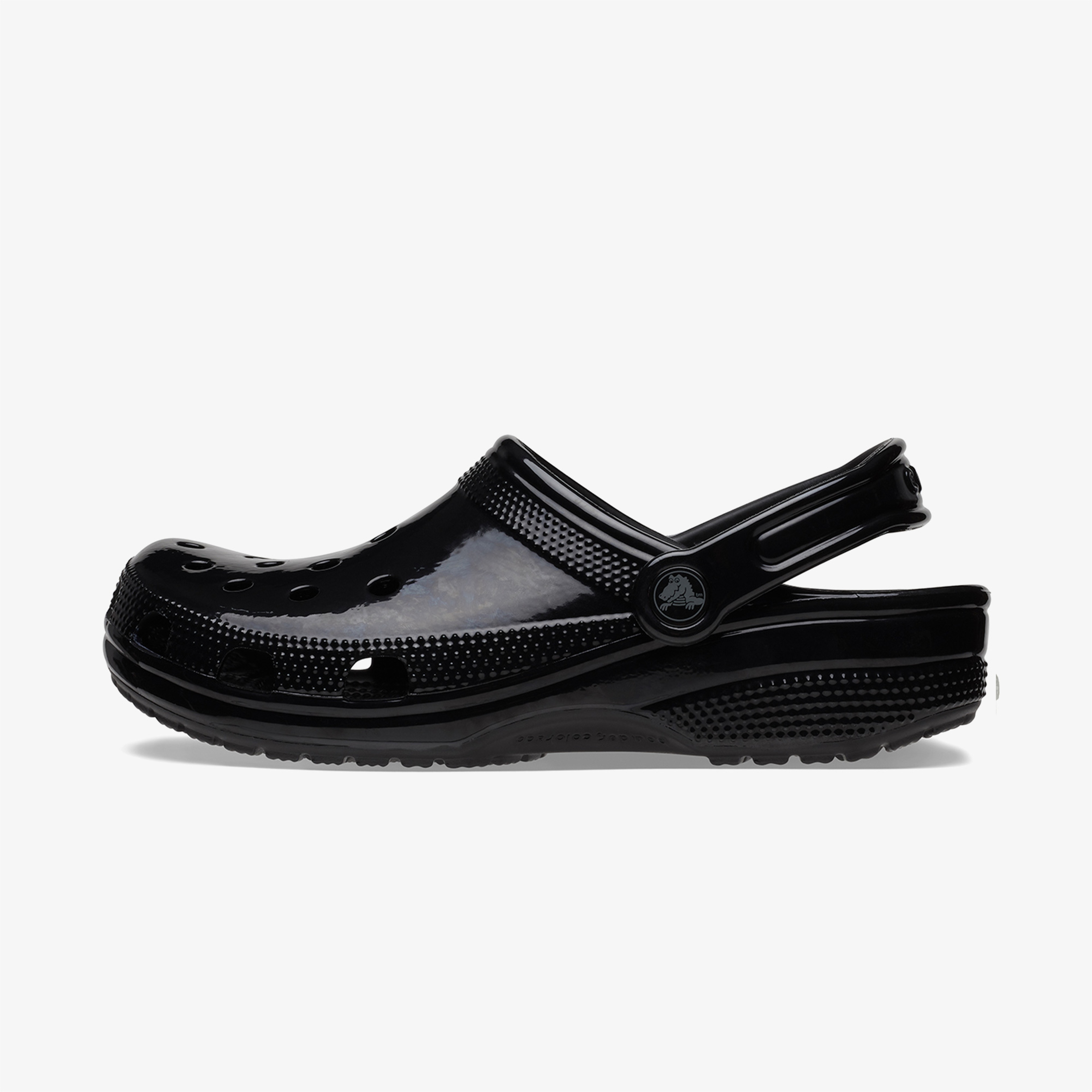 Crocs Classic High Shine Kadın Siyah Terlik