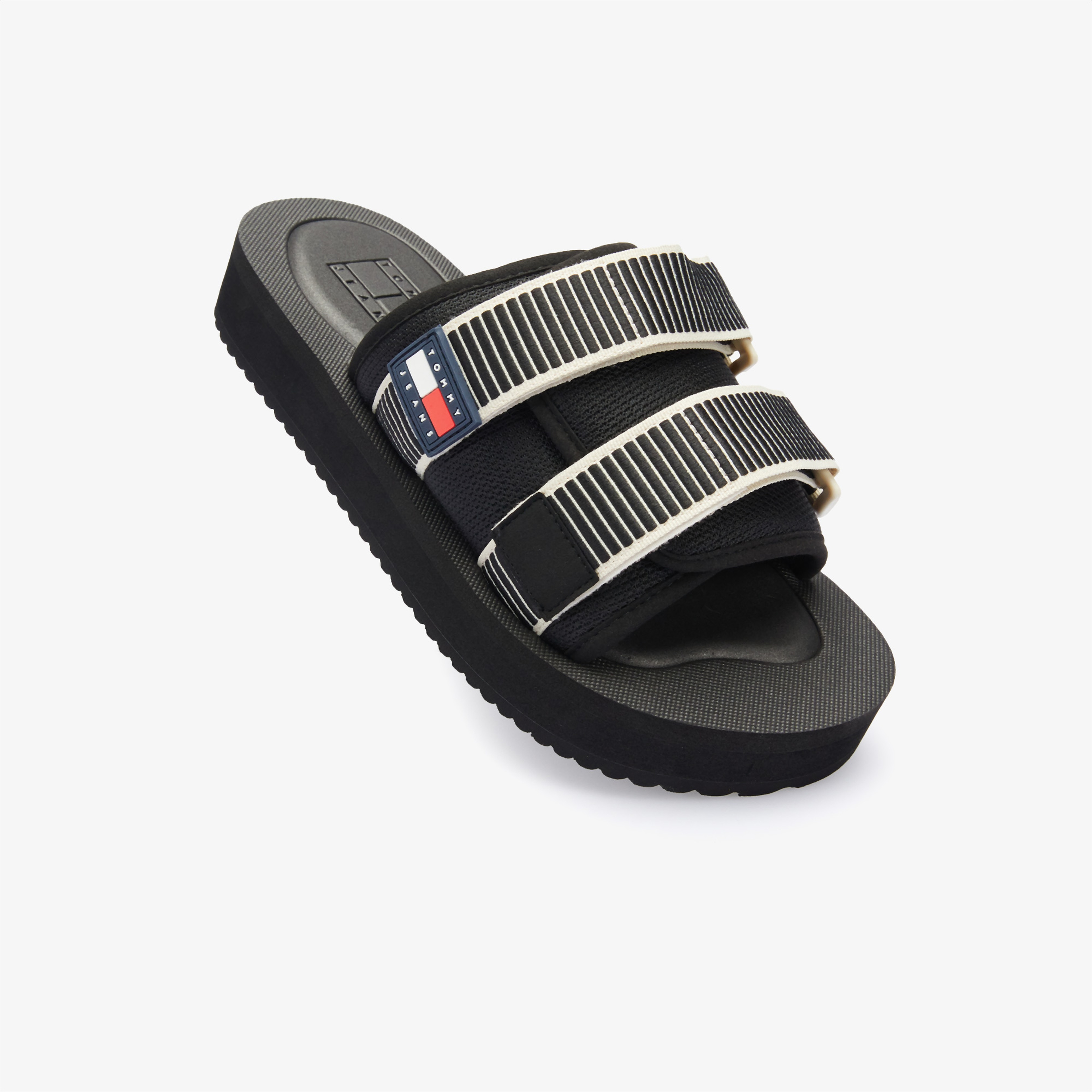 Tommy Jeans Casual Erkek Siyah Sandalet