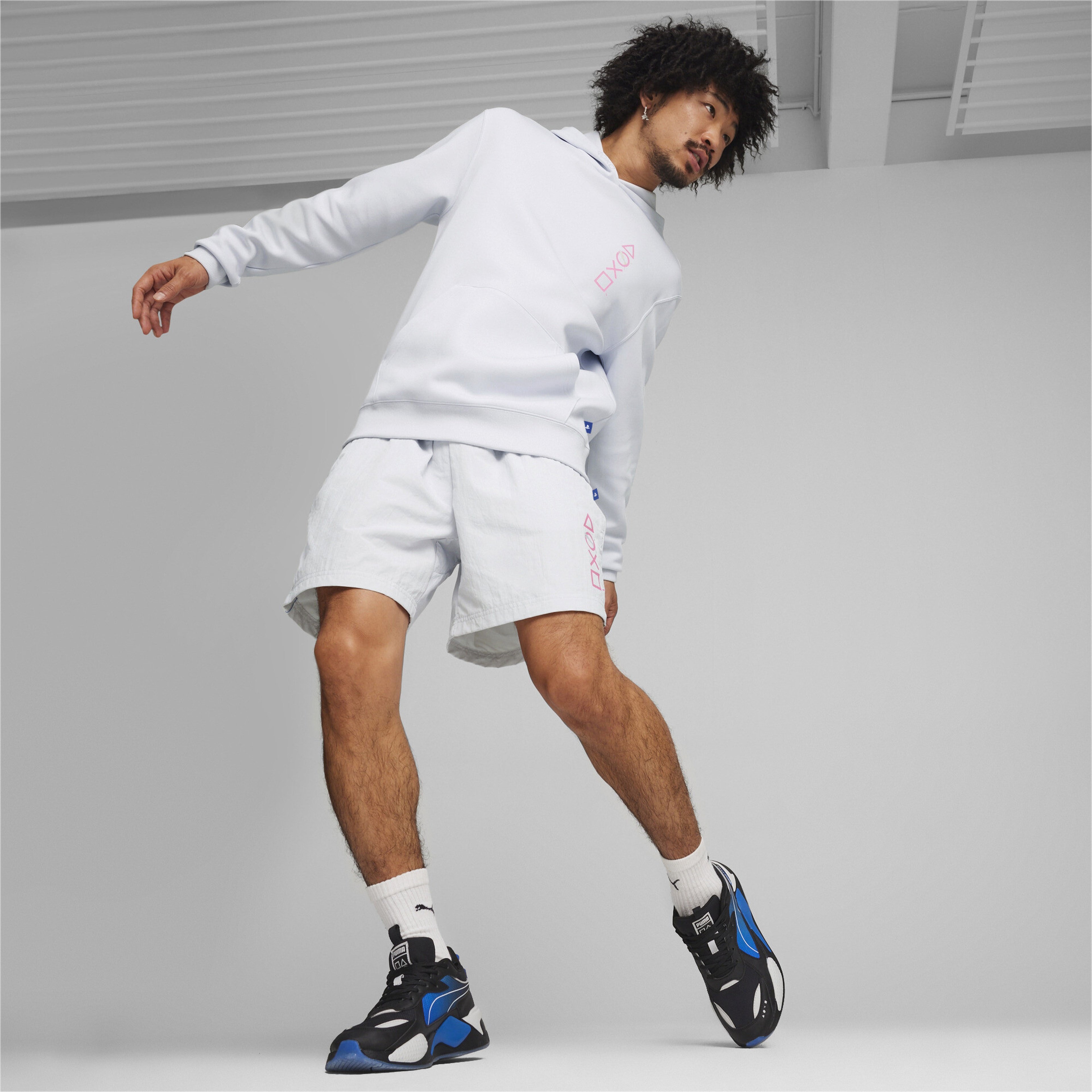 Puma X Playstation Erkek Gri Hoodie