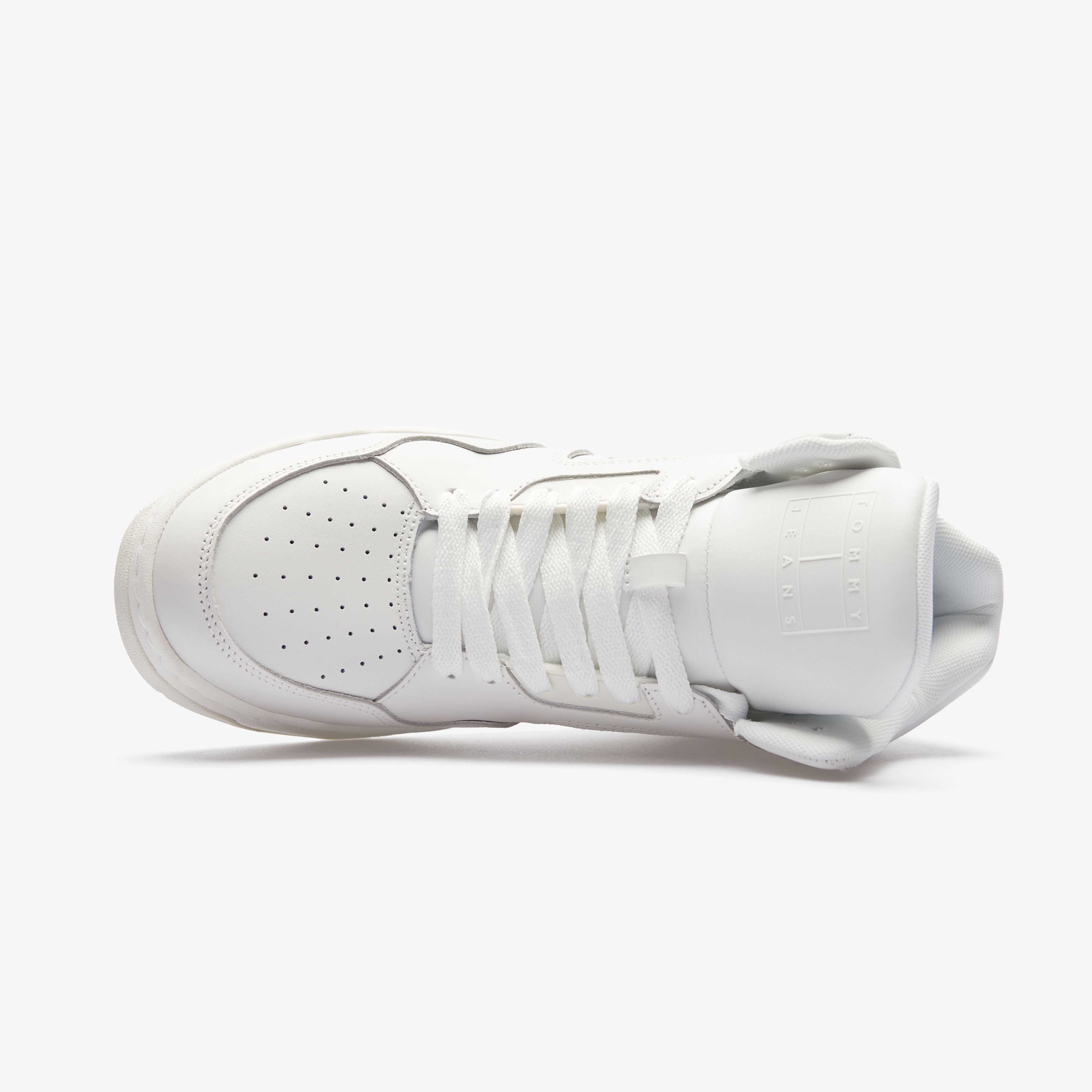 Tommy Jeans Basket Mid Top Erkek Beyaz Sneaker