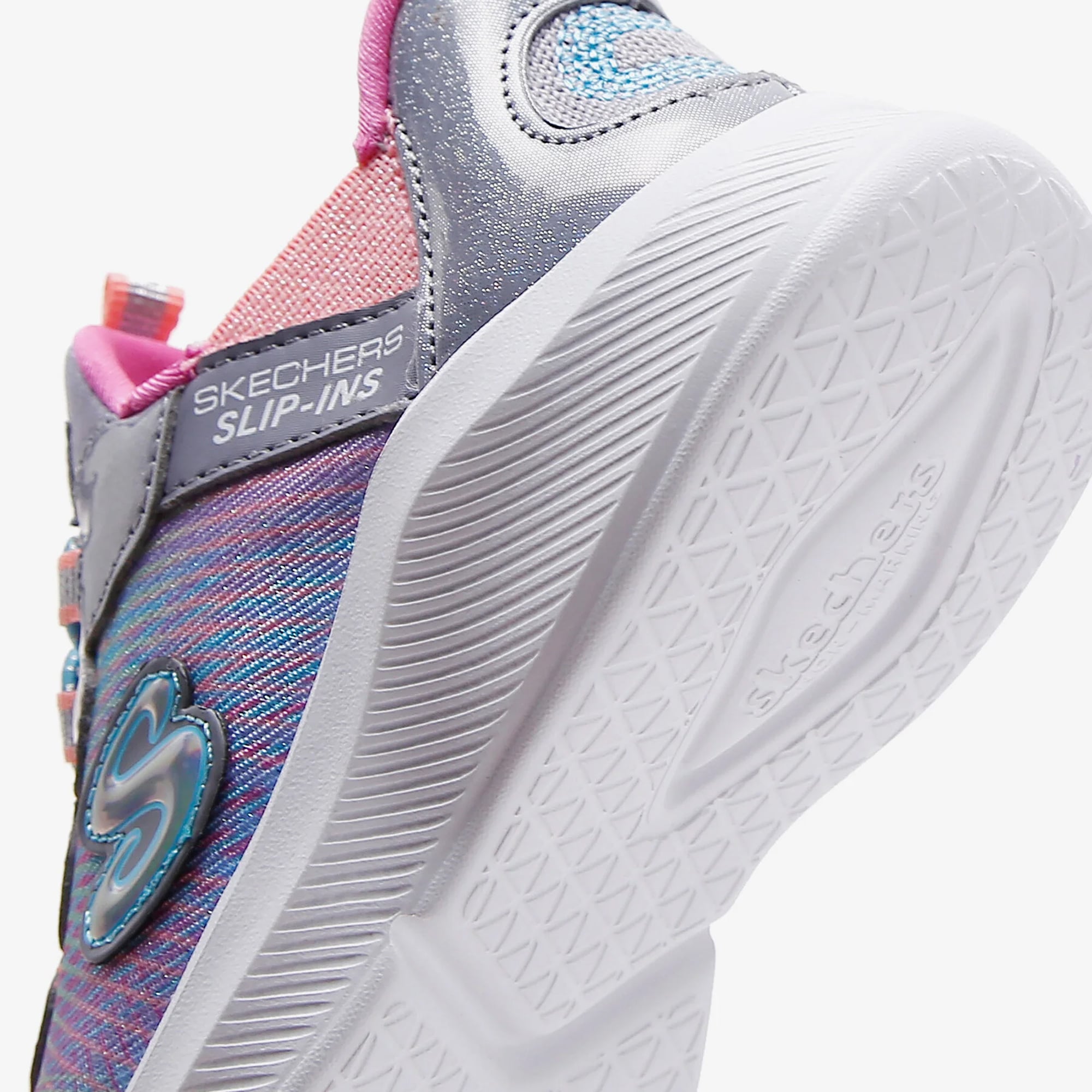 Skechers Dreamy Lites - Colorful Prism Çocuk Gri Spor Ayakkabı